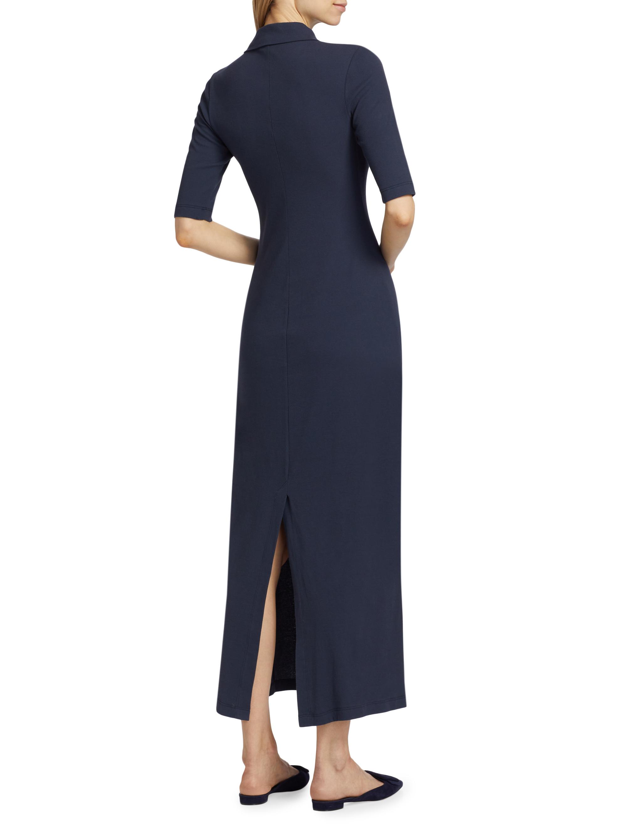 Rosetta Getty Fitted Cotton Polo T-Shirt Dress | Saks Fifth Avenue