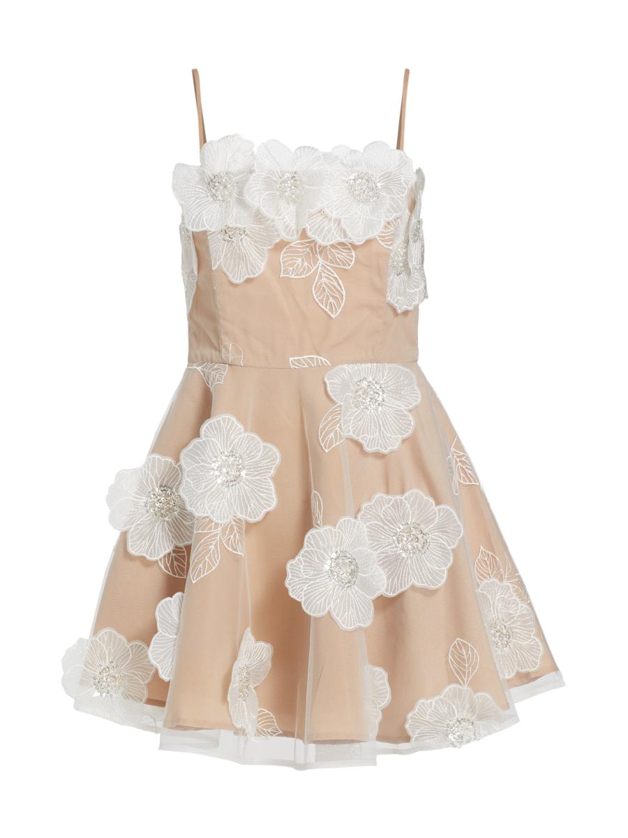 Elliatt Bride & Guest Dahlia Floral Minidress | Saks Fifth Avenue