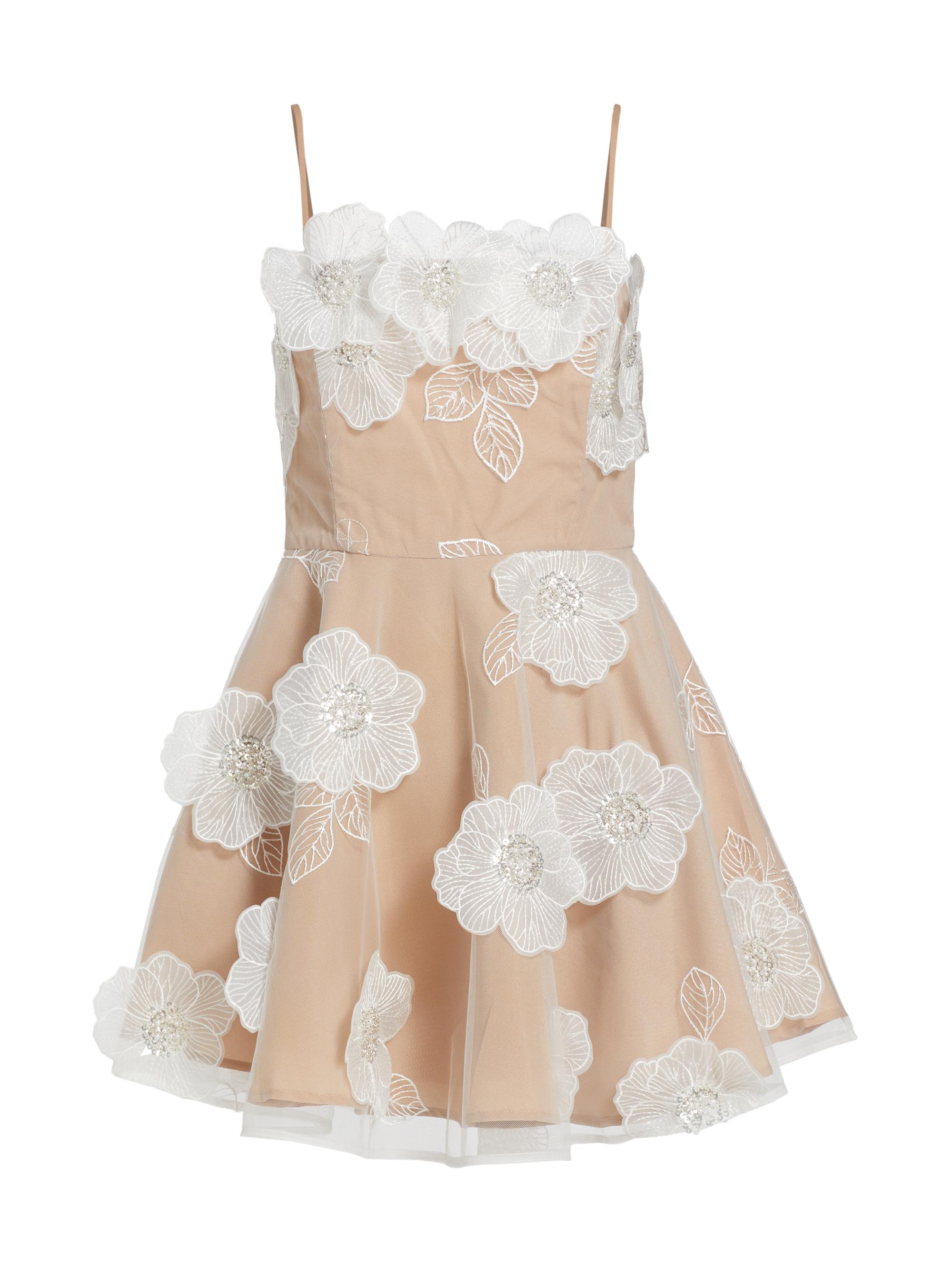 Elliatt Women's Bride & Guest Dahlia Floral Minidress -  Beige