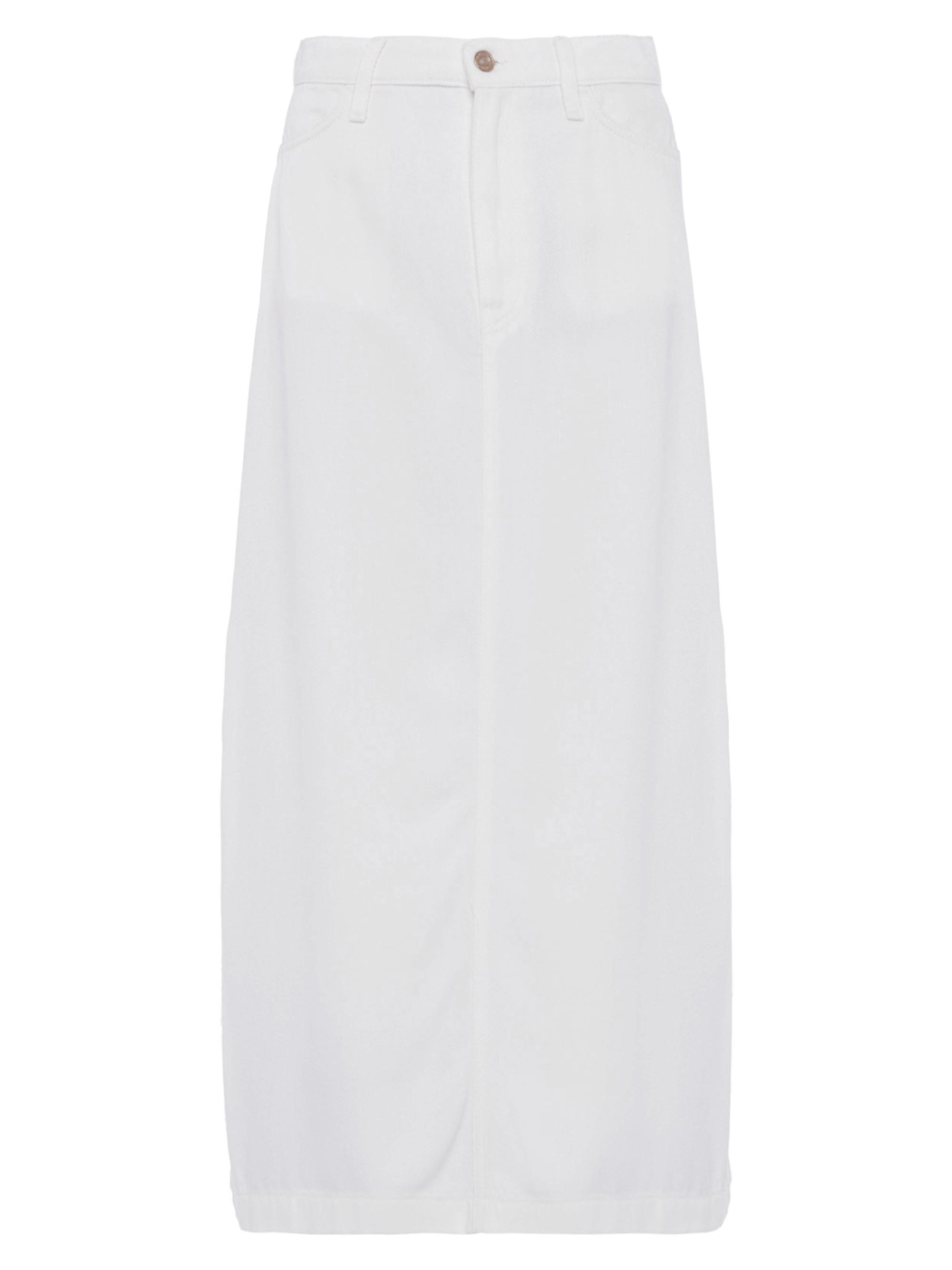 7 For All Mankind Women's Stretch Denim Midi-Skirt - Sunny