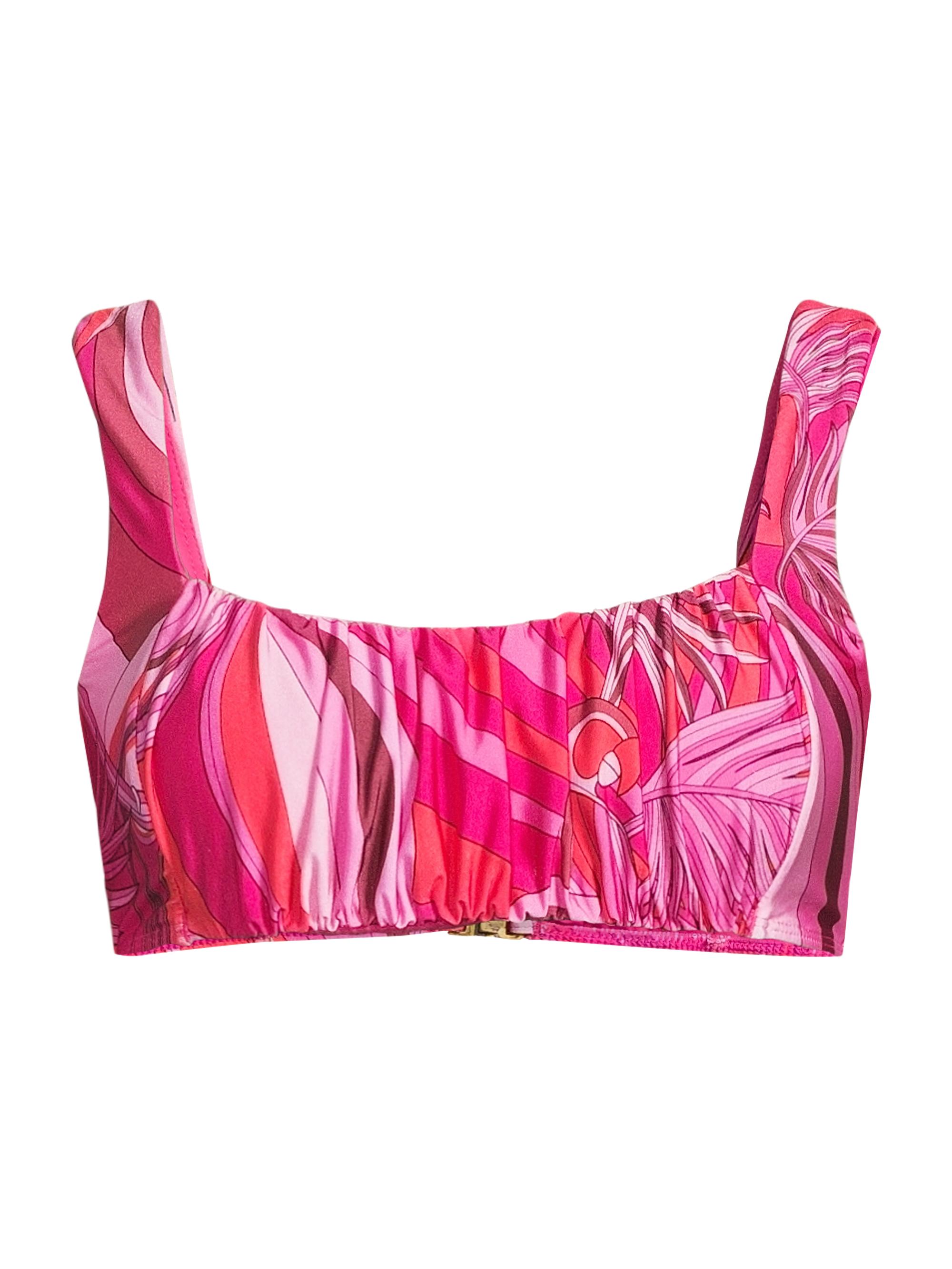 Farm Rio Women's Endless Summer Abstract Bralette Bikini Top - Endless Summer Red