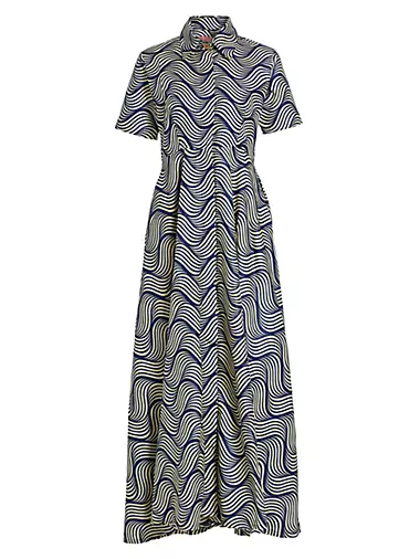 Feyi Printed Cotton Maxi Dress
