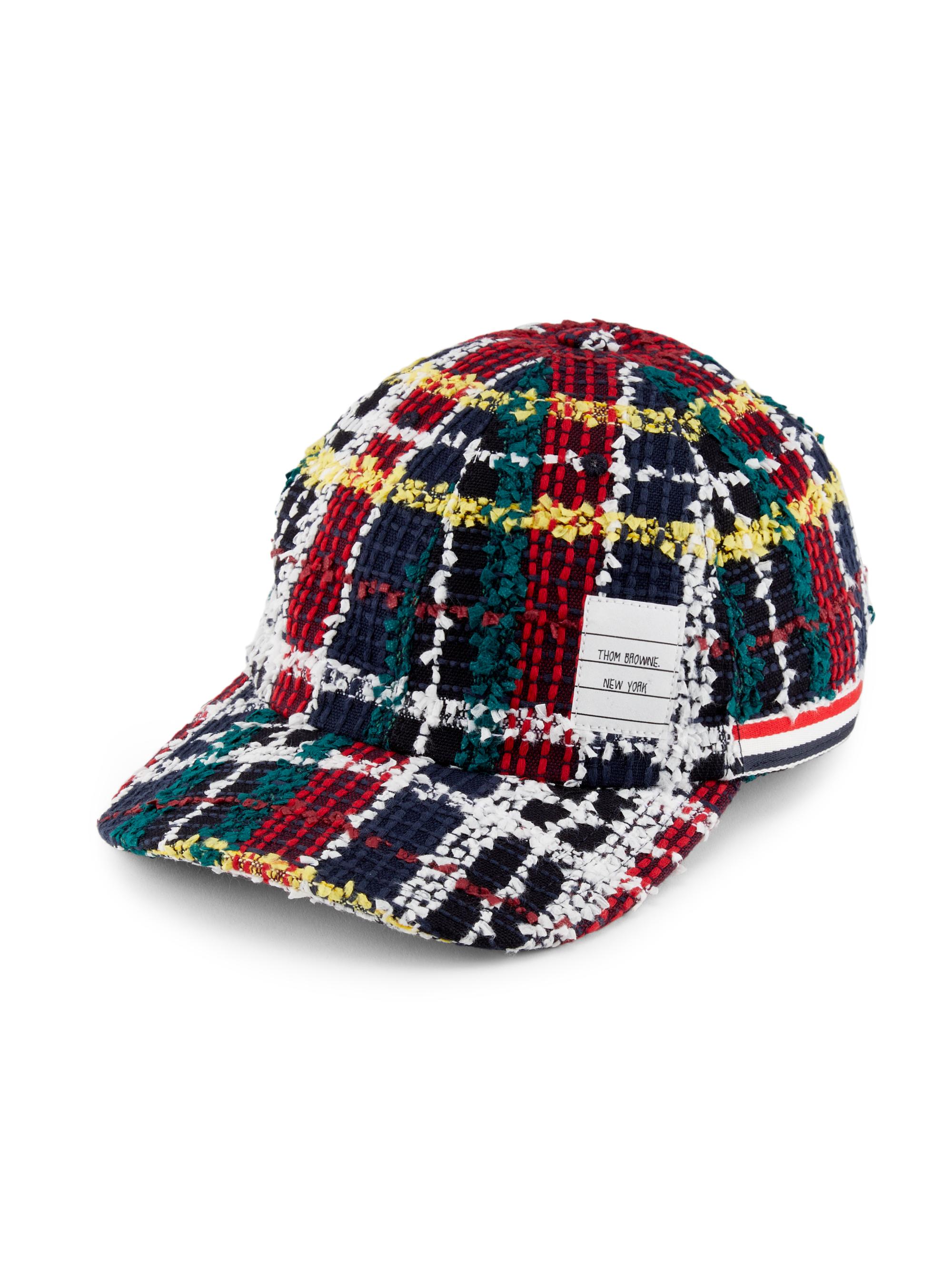 Thom Browne Men's Classic 6-Panel Seasonal Baseball Cap - Seasonal Multi