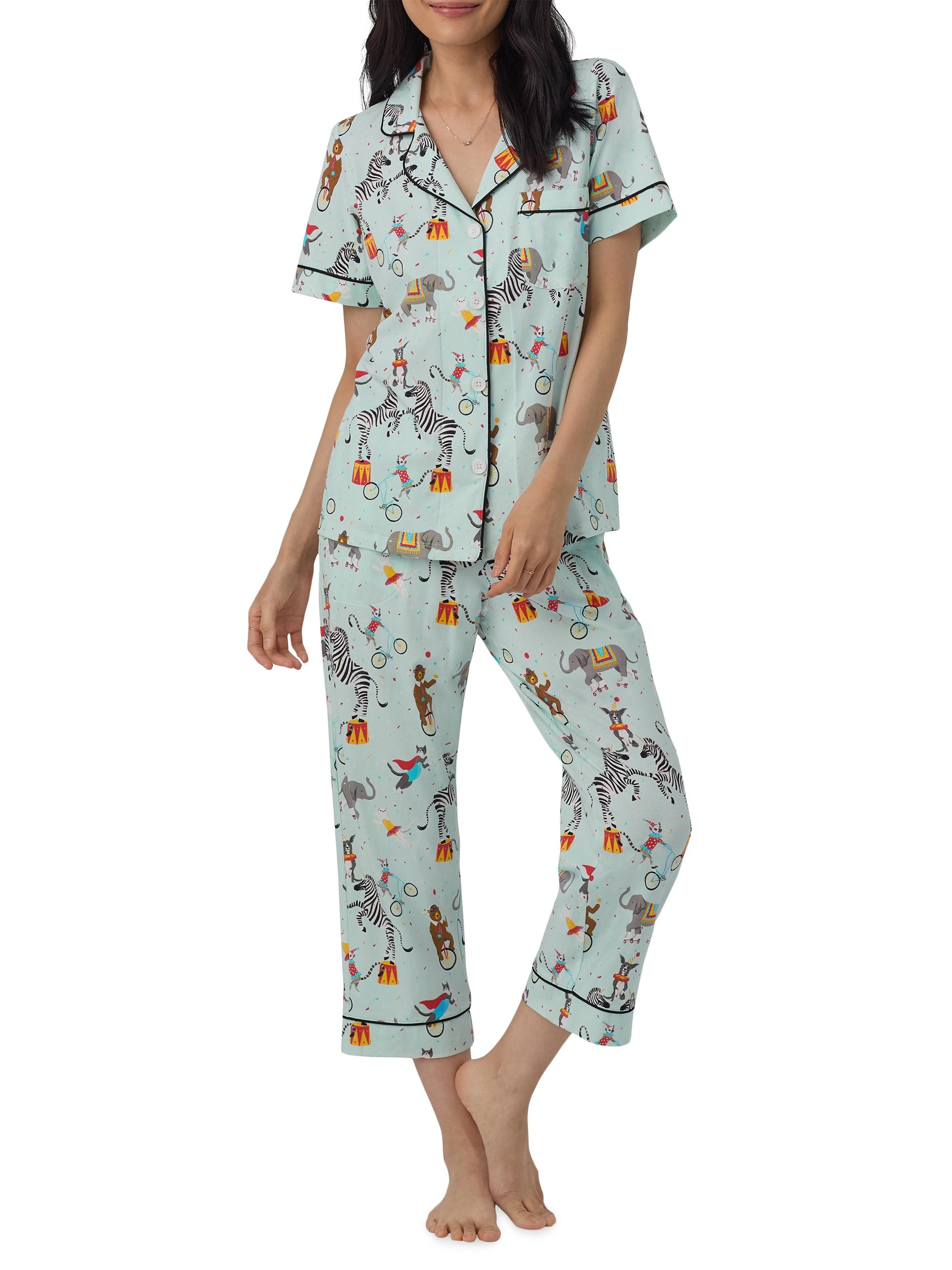 BedHead Pajamas Women's Circus Ring Crop Short-Sleeve Pajamas - Circus Ring