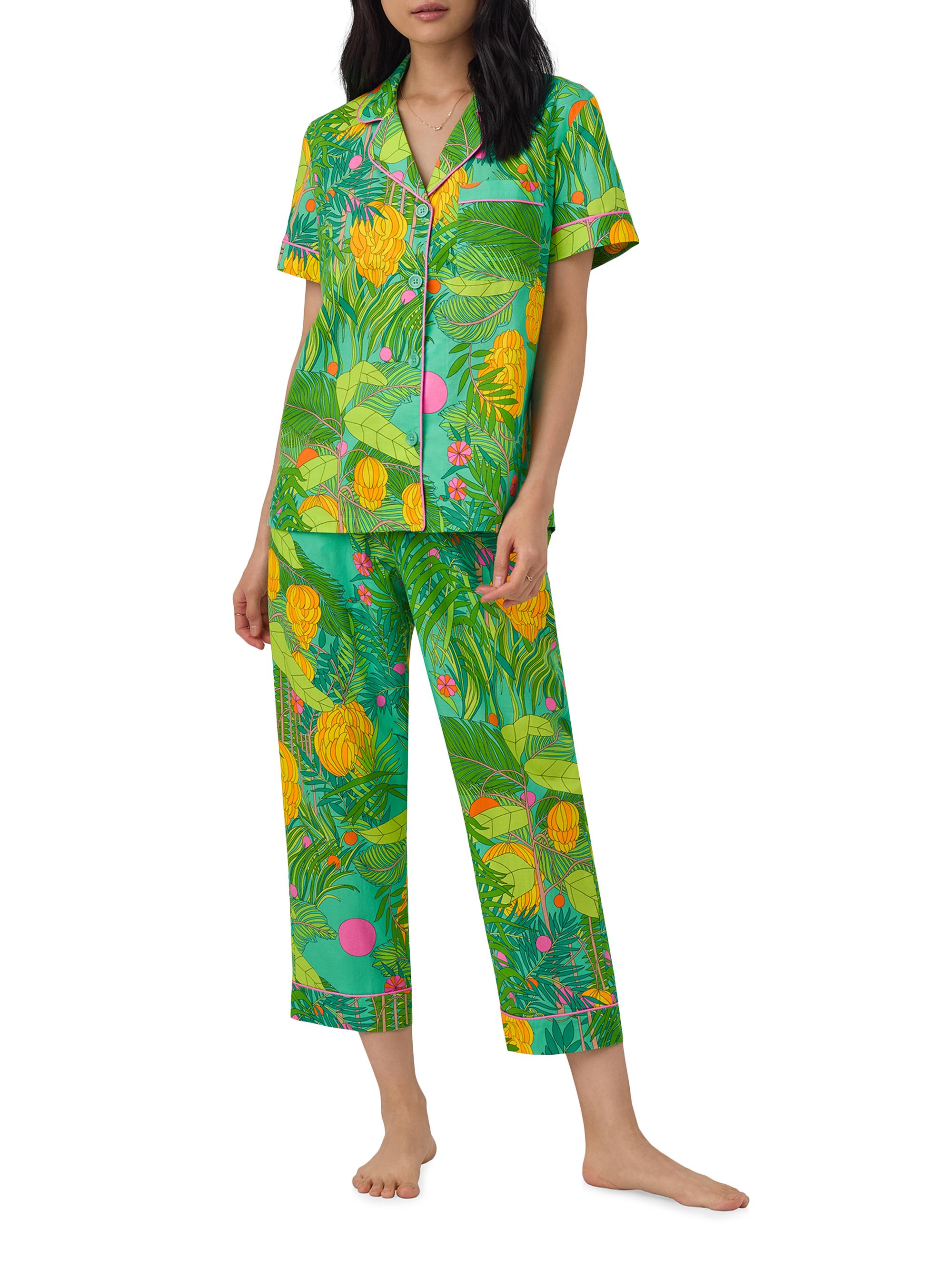BedHead Pajamas Women's Going Bananas Crop Short-Sleeve Pajamas - Going Bananas