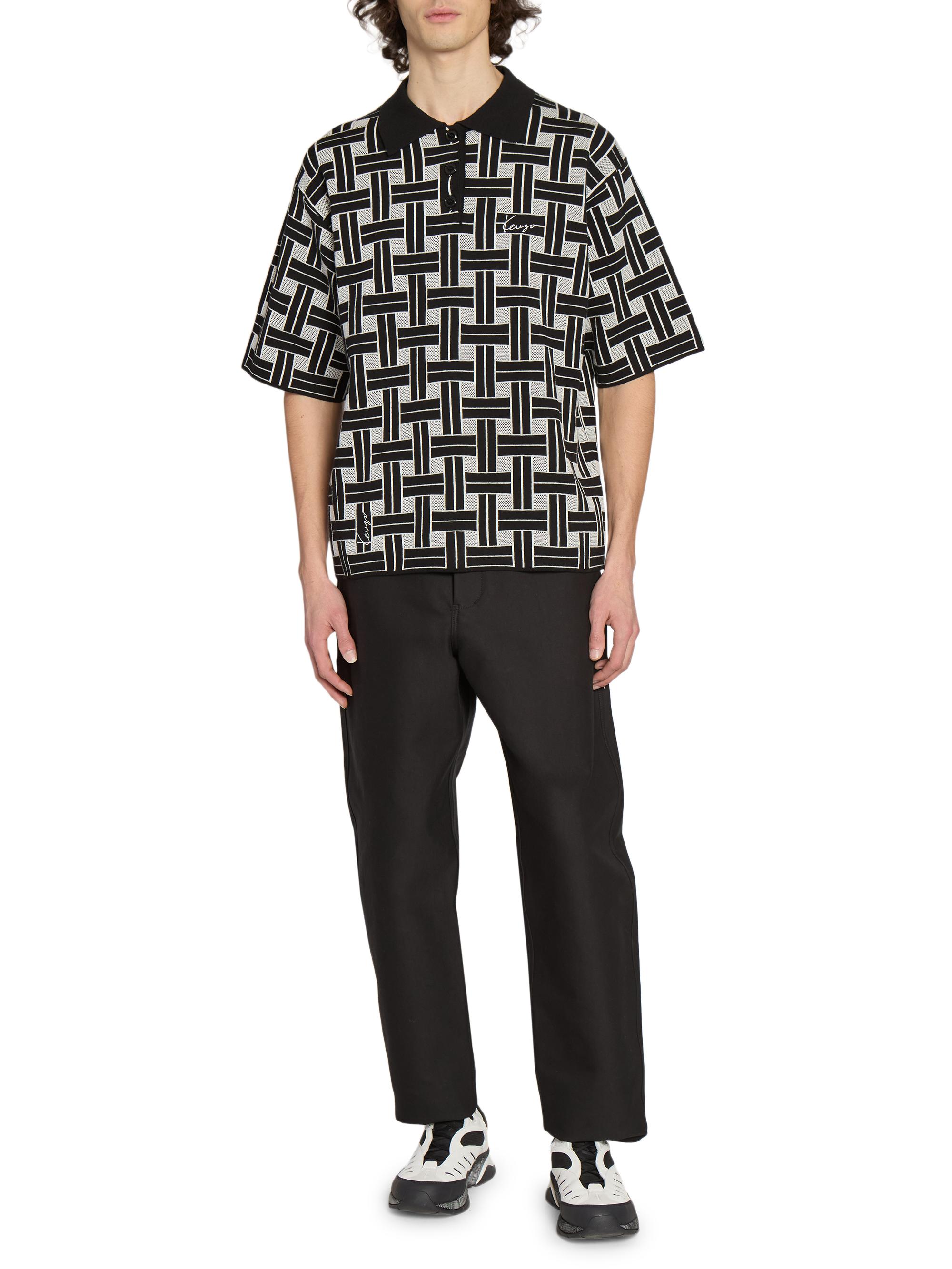 Kenzo Cotton & Wool-Blend Weave Polo Shirt | Saks Fifth Avenue