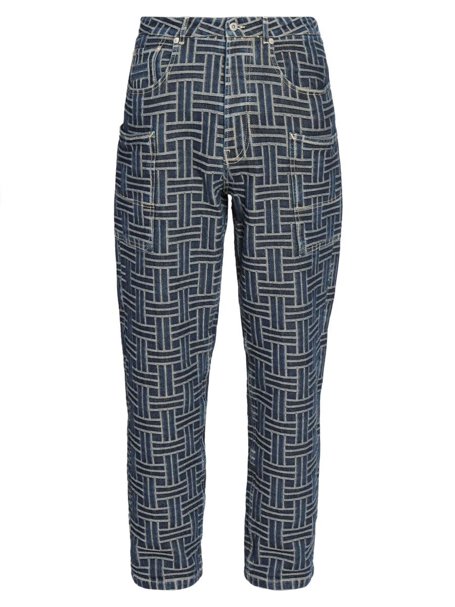 Kenzo Weave Straight-Leg Cargo Jeans | Saks Fifth Avenue