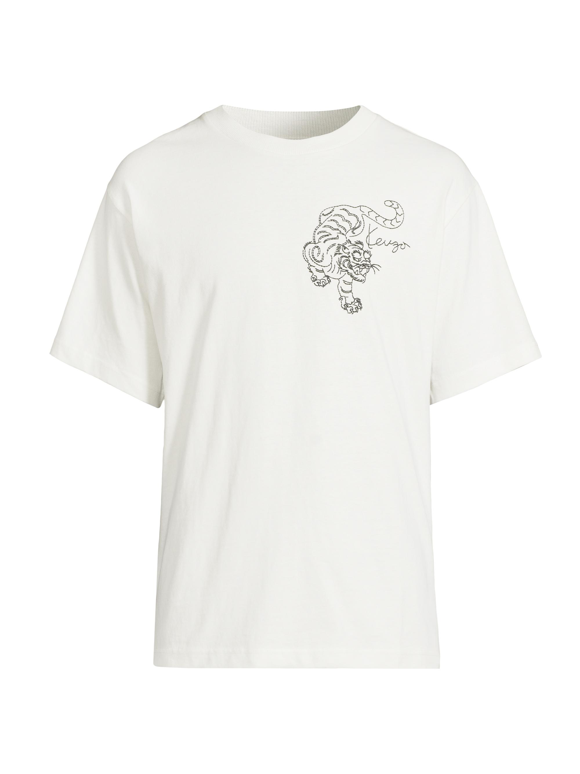 Kenzo Men's Star Tiger Oversized T-Shirt - Off White