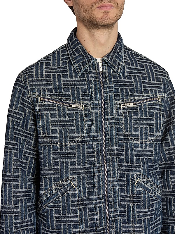 Shop Kenzo Denim Weave Trucker Jacket | Saks Fifth Avenue Shop Kenzo Denim Weave Trucker Jacket | Saks Fifth Avenue
