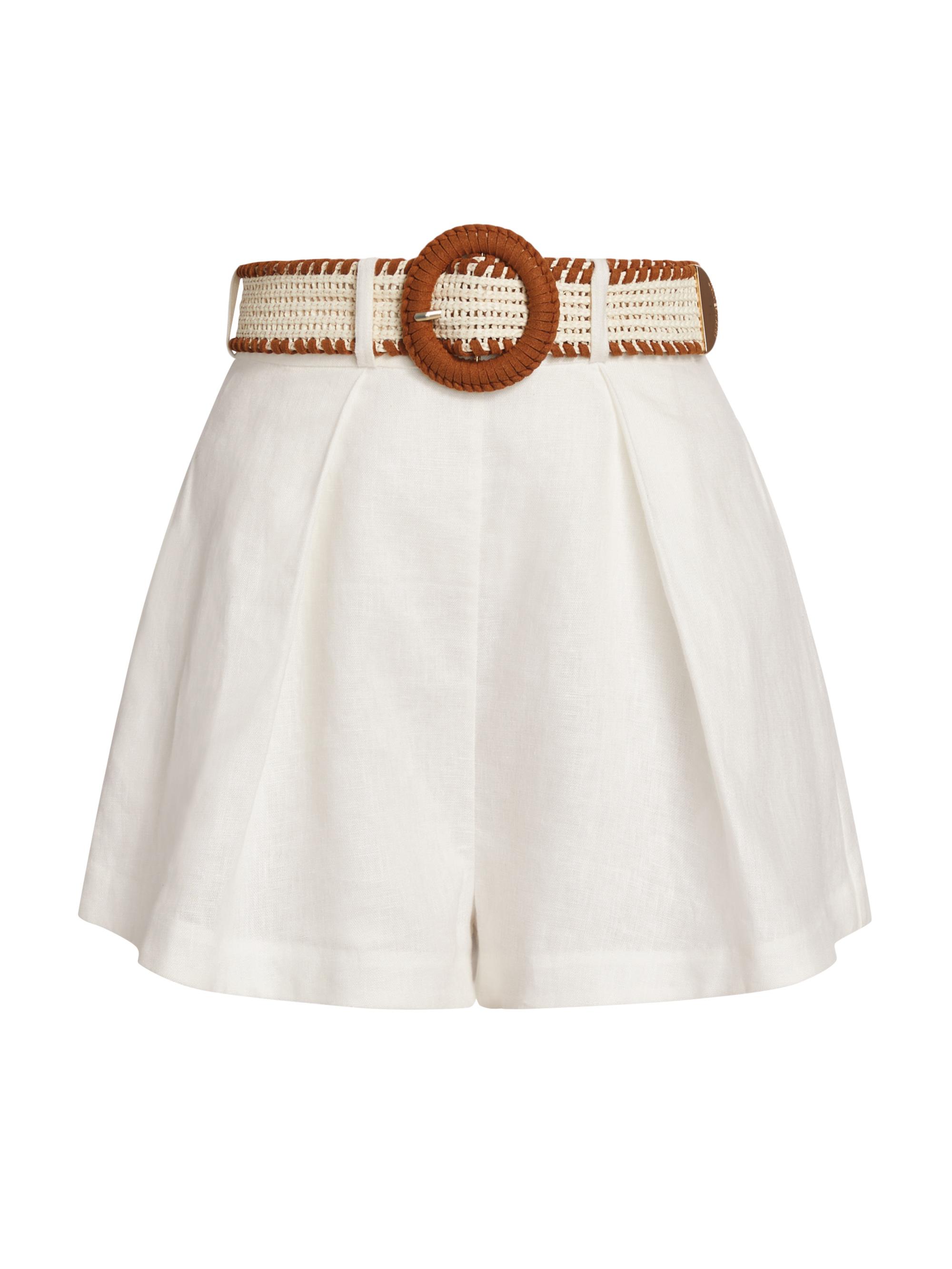 Zimmermann Women's Halliday Tuck Shorts - Black