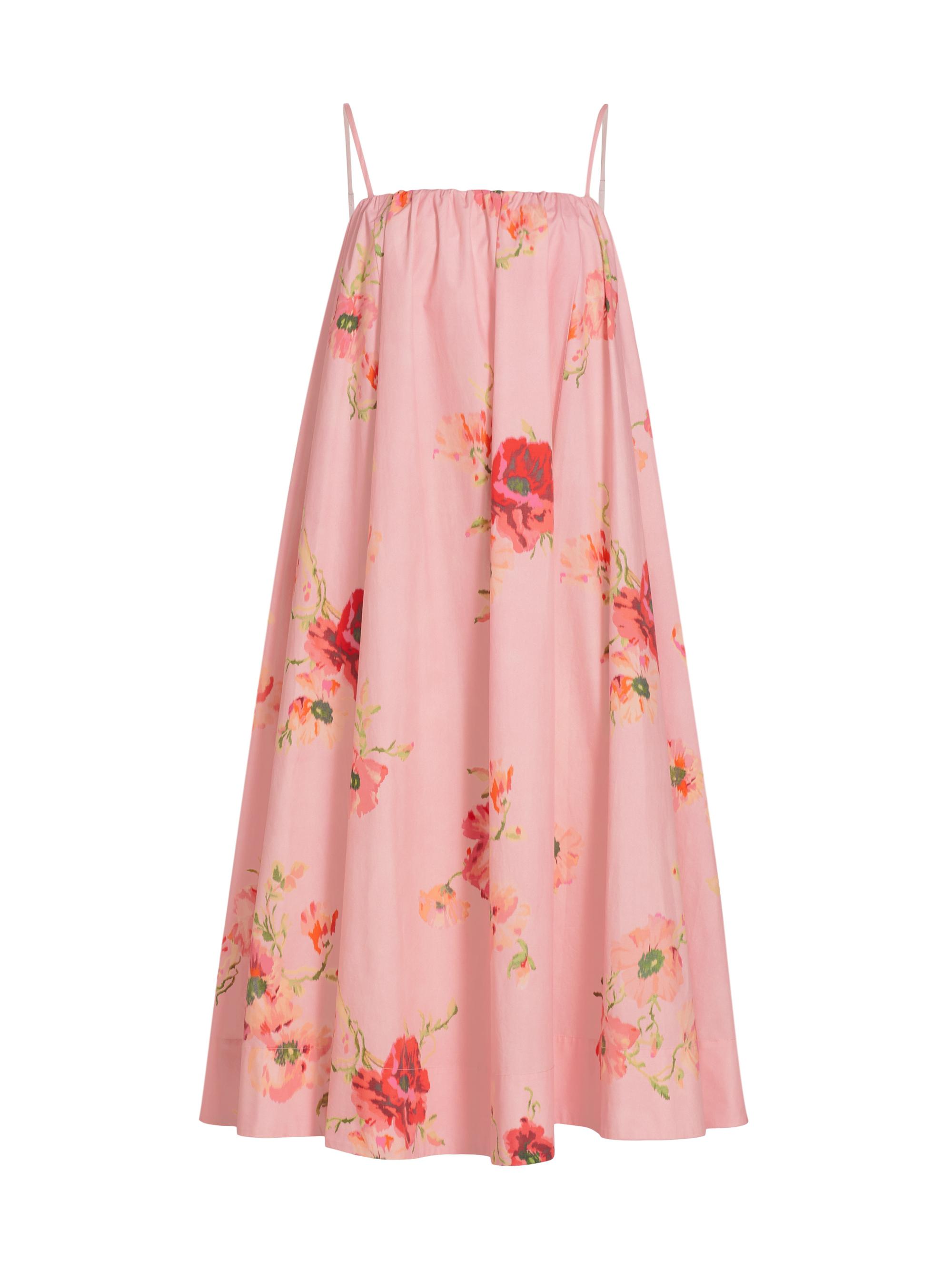 Zimmermann Women's Lightburst Puff Midi-Dress - Red Floral