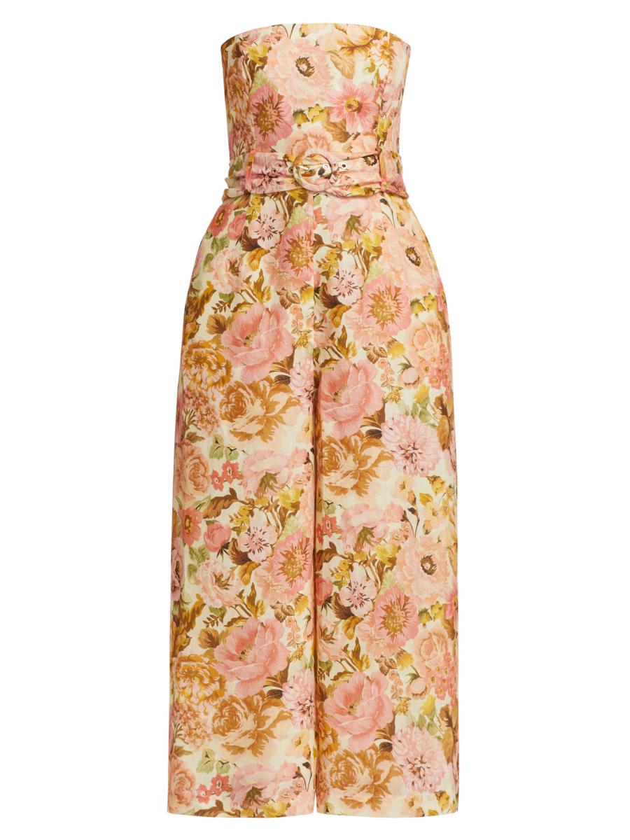 ワンピース Zimmermann Coco' One-Piece Jumpsuit In Beige Linen Zimmermann Coco One-Piece Jumpsuit In Beige Linen