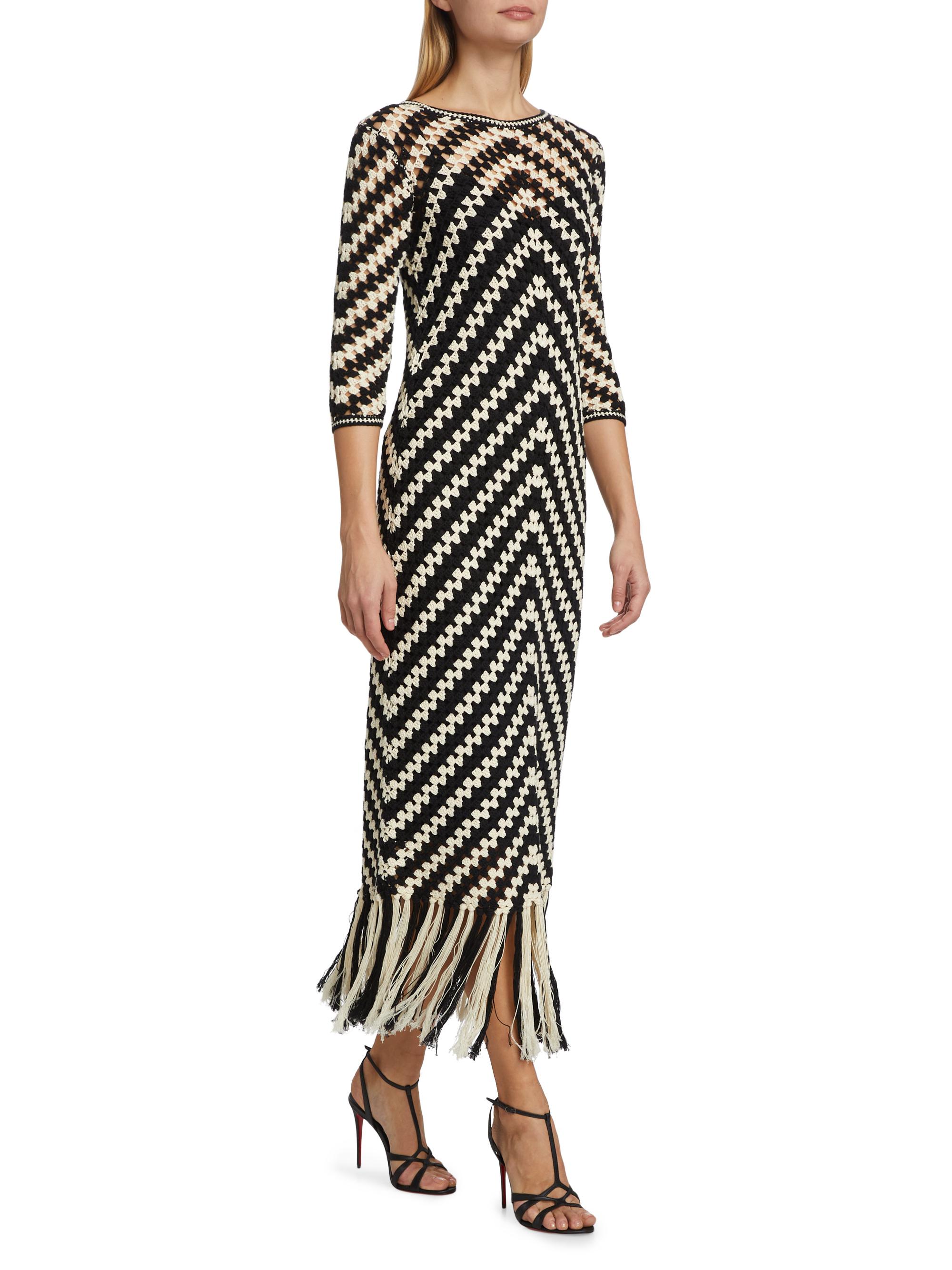 Zimmermann Halliday Hand-Crocheted Midi-Dress | Saks Fifth Avenue