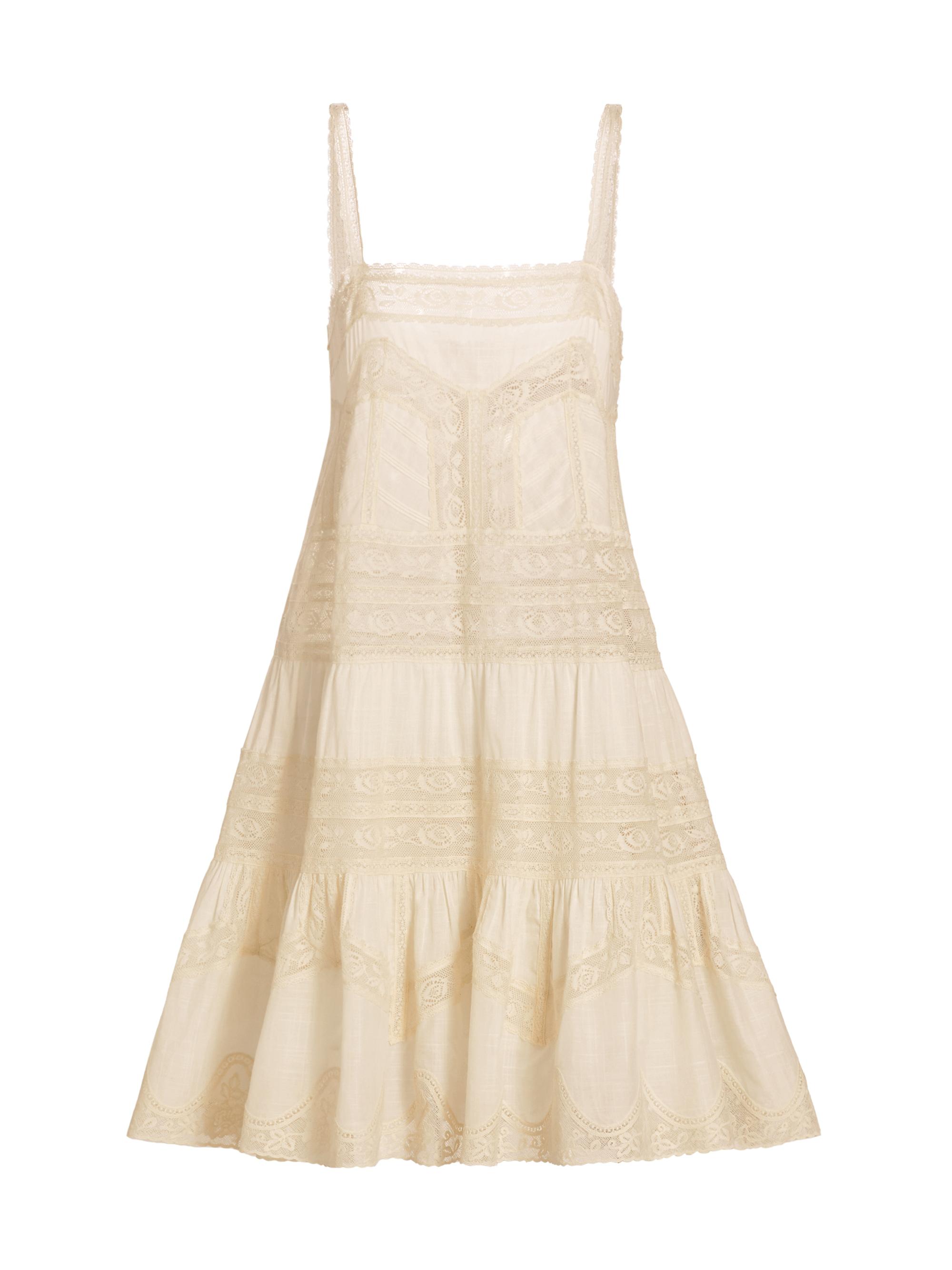 Zimmermann Halliday Cotton Lace Minidress | Saks Fifth Avenue