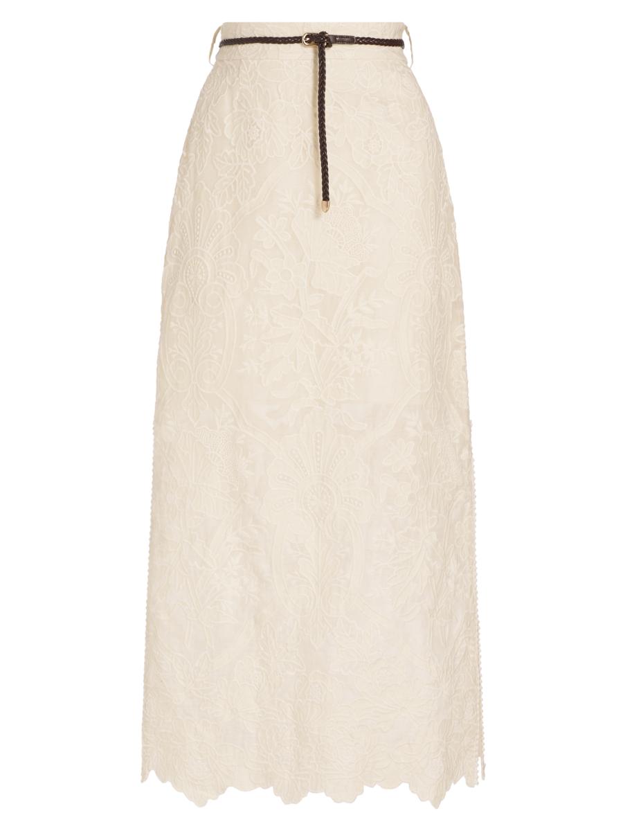 【送料&関税込】Zimmermann ottie Skirt Zimmermann Ottie Embroidered Midi-Skirt | Saks Fifth Avenue