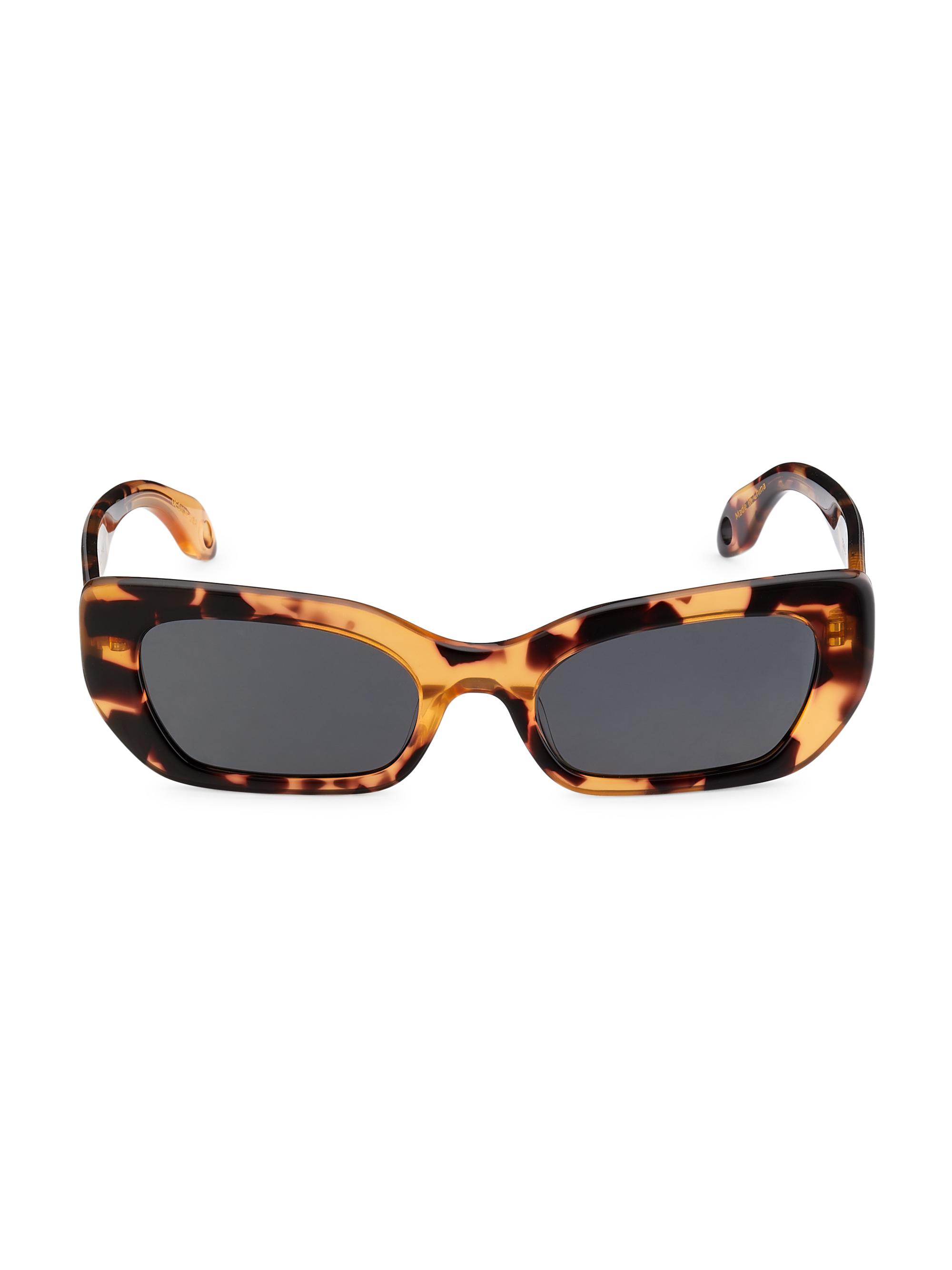 Elisa Johnson Cookie 54MM Rectangular Sunglasses | Saks Fifth Avenue
