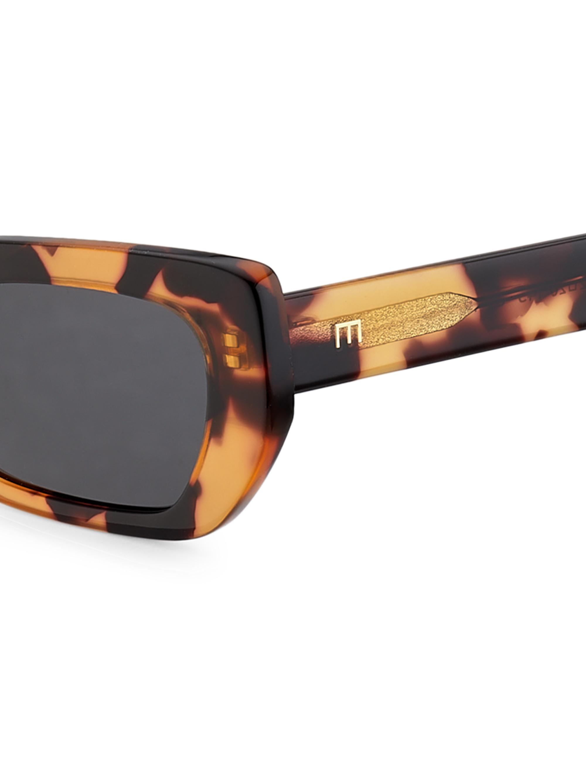 Elisa Johnson Cookie 54MM Rectangular Sunglasses | Saks Fifth Avenue