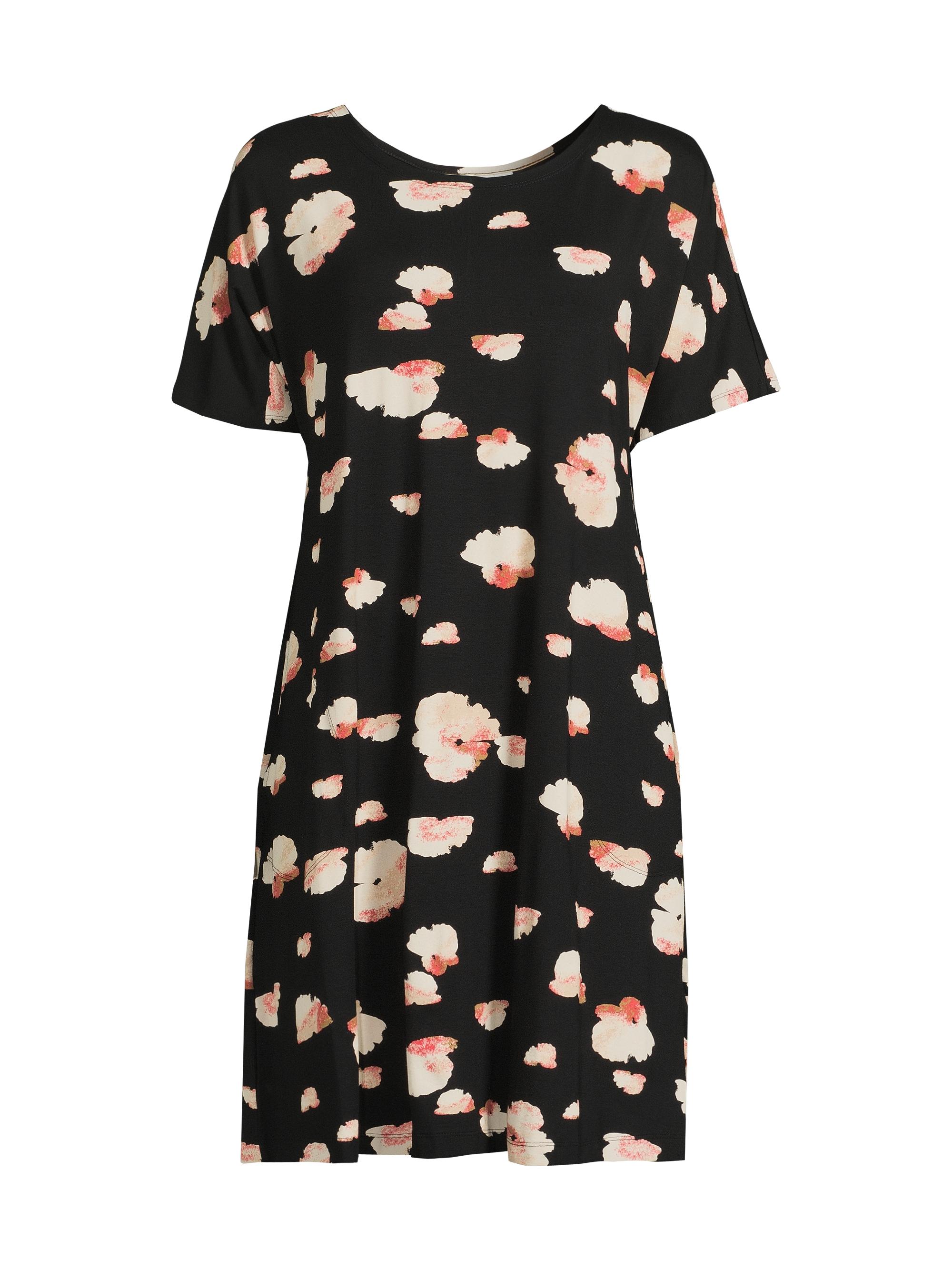 Masai Copenhagen Women's Gertie Floral Jersey Pullover Tunic Dress - Hibiscus