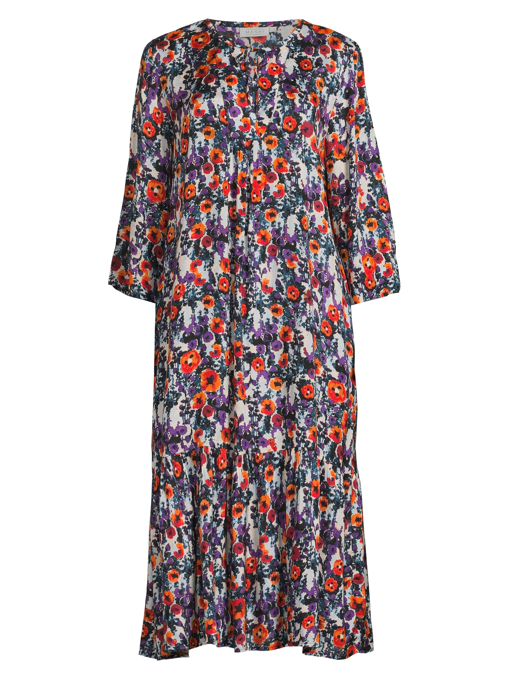 Masai Copenhagen Women's Nampula Floral Midi-Dress - Meadow Violet