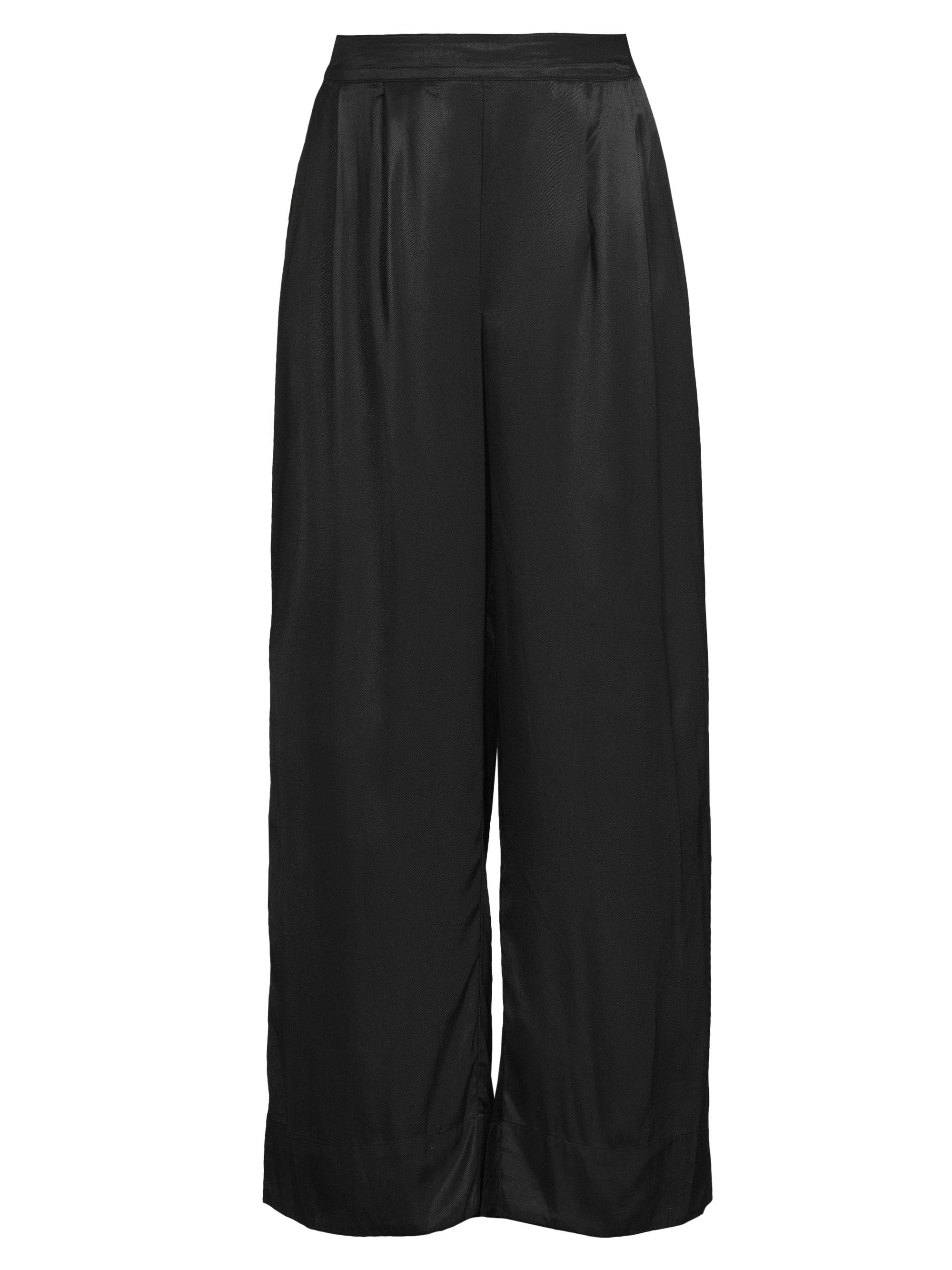Masai Copenhagen Women's May Patty Pleated Twill Wide-Leg Pants - Black
