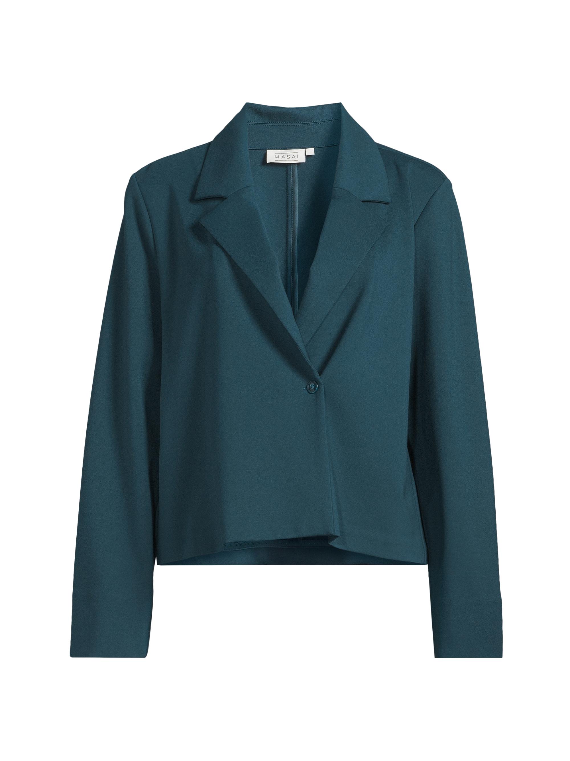 Masai Copenhagen Women's Jena Ponté-Knit Short Jacket - Reflect Pond