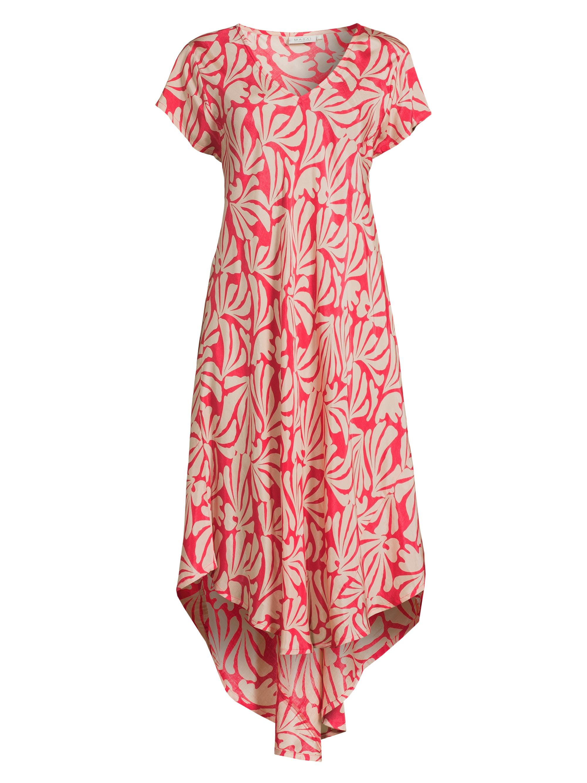 Masai Copenhagen Women's Nebili Printed V-Neck Midi-Dress - Hibiscus