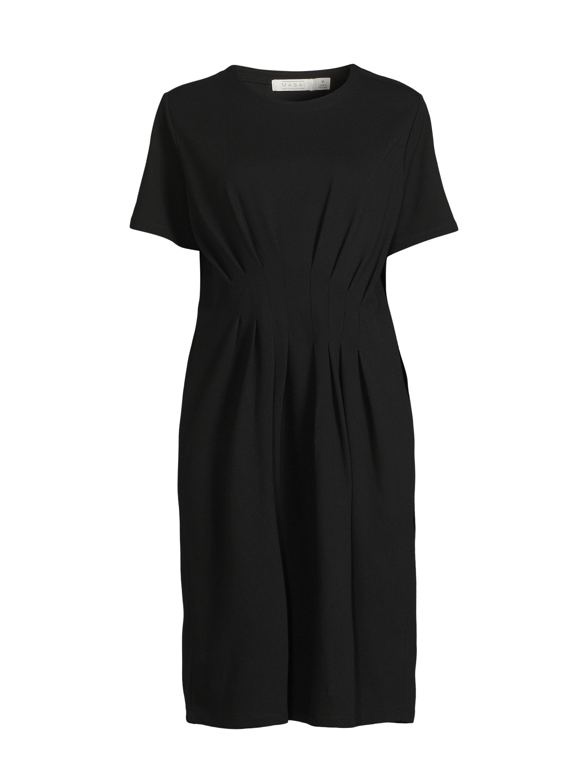 Masai Copenhagen Women's Noelene Gathered Ponte Dress - Black