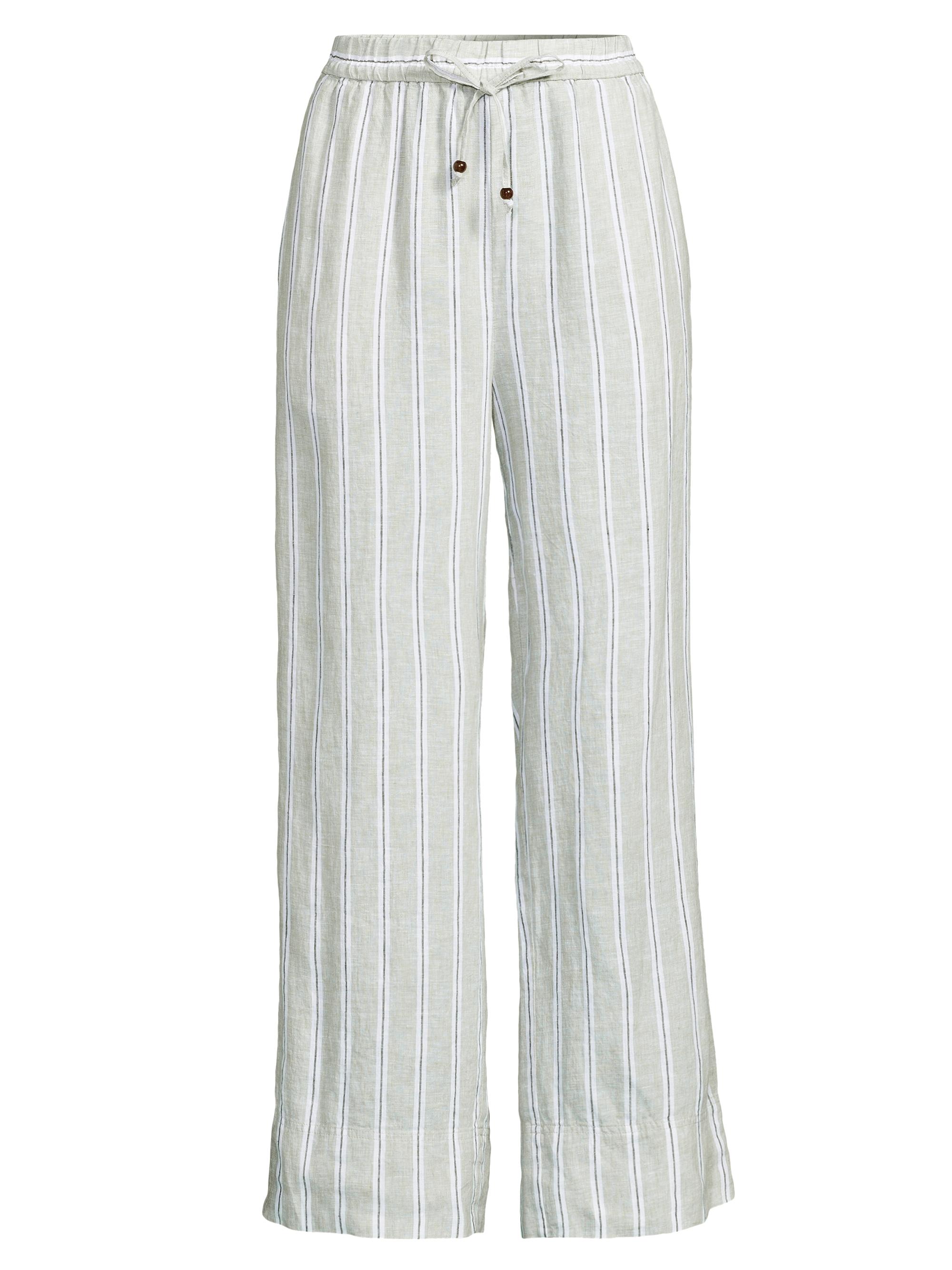 Masai Copenhagen Women's Penla Linen Striped Pants - Bog