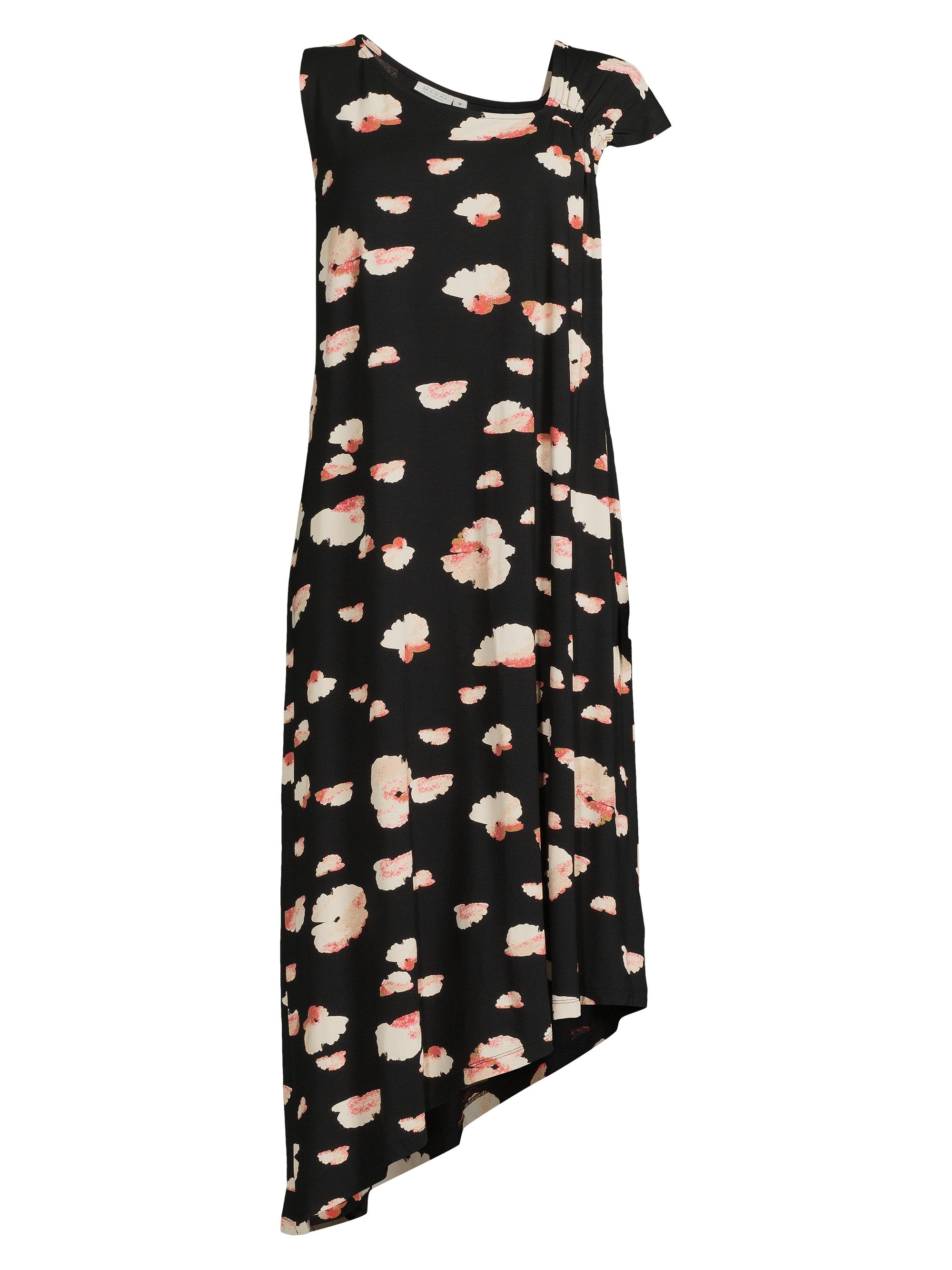 Masai Copenhagen Women's Okta Asymmetric Floral Jersey Dress - Hibiscus