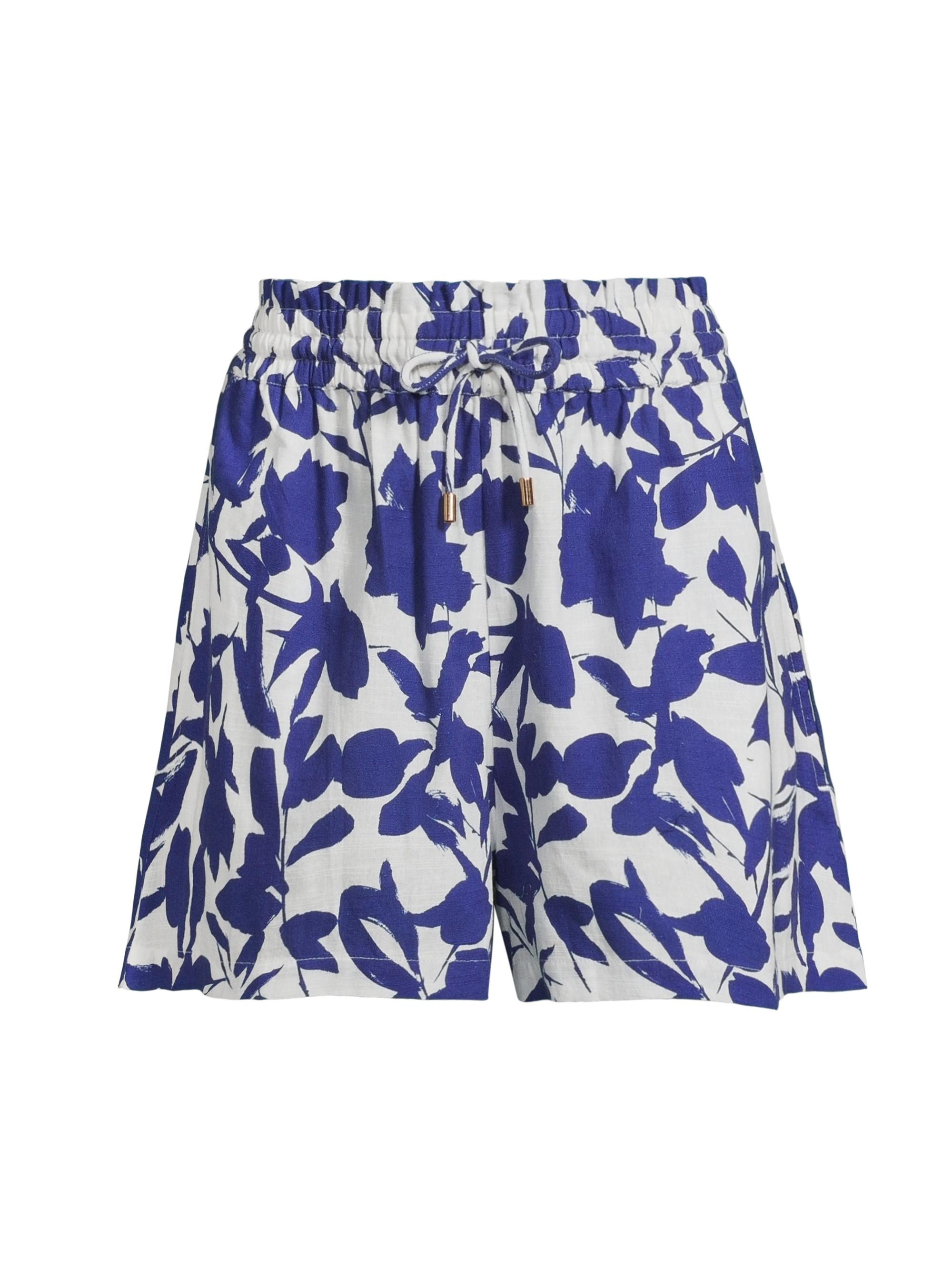 Change of Scenery Women's Vicki Floral Cotton Shorts - Moraea Garden