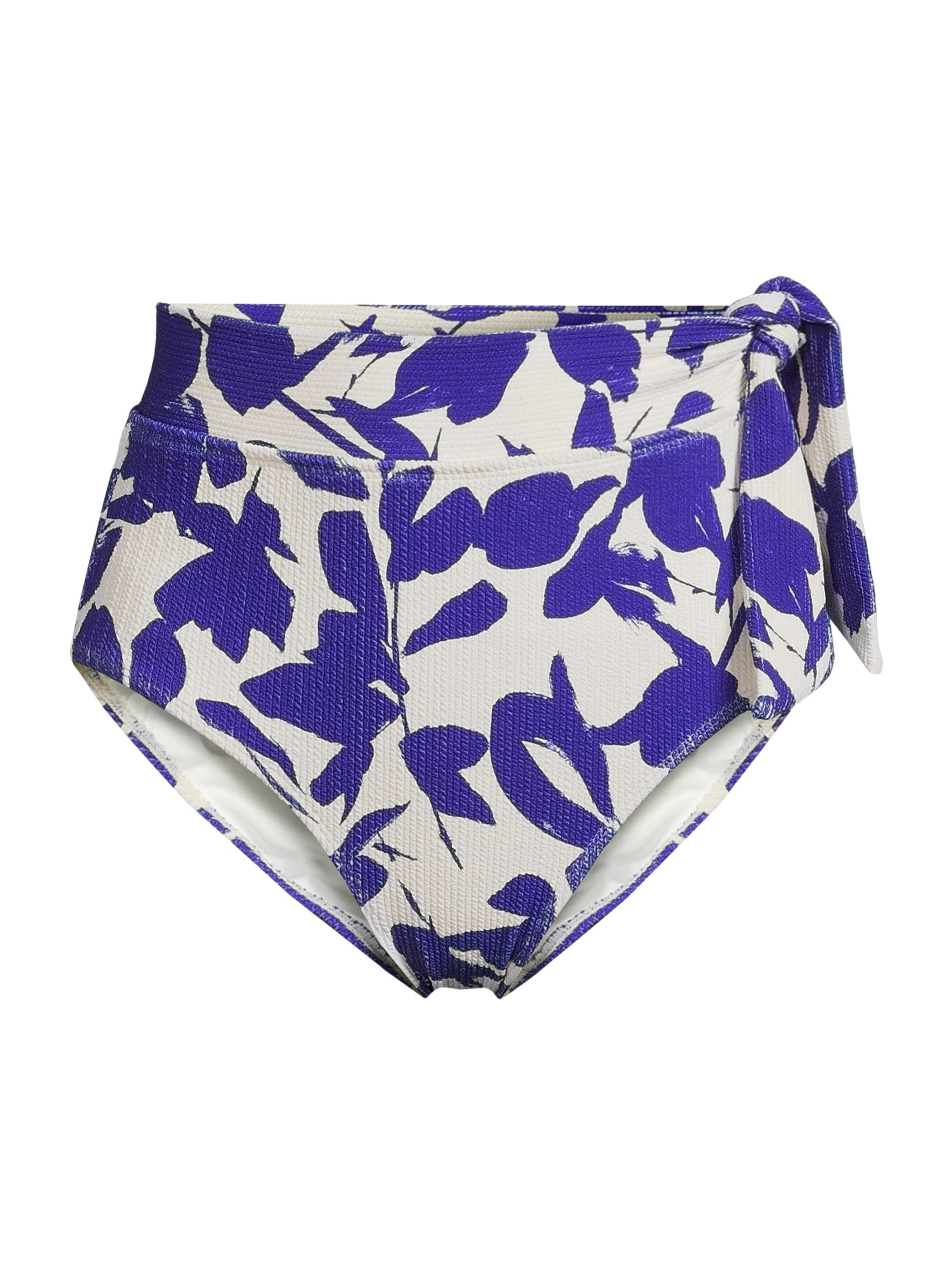 Change of Scenery Women's Side-Tie High-Waist Bikini Bottom - Moraea Garden
