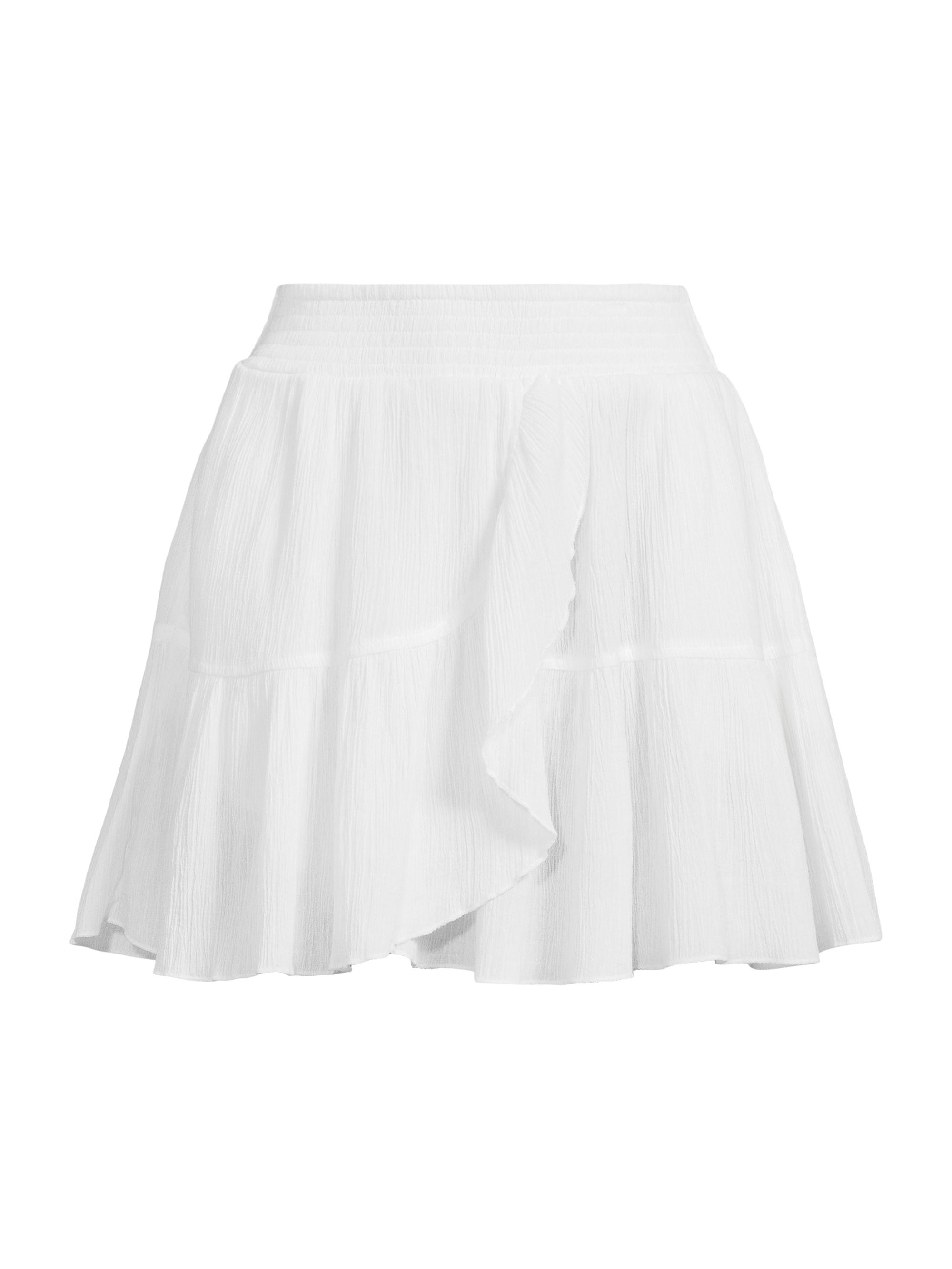 Change of Scenery Women's Izzy Cotton Wrap Skirt - Fresh White