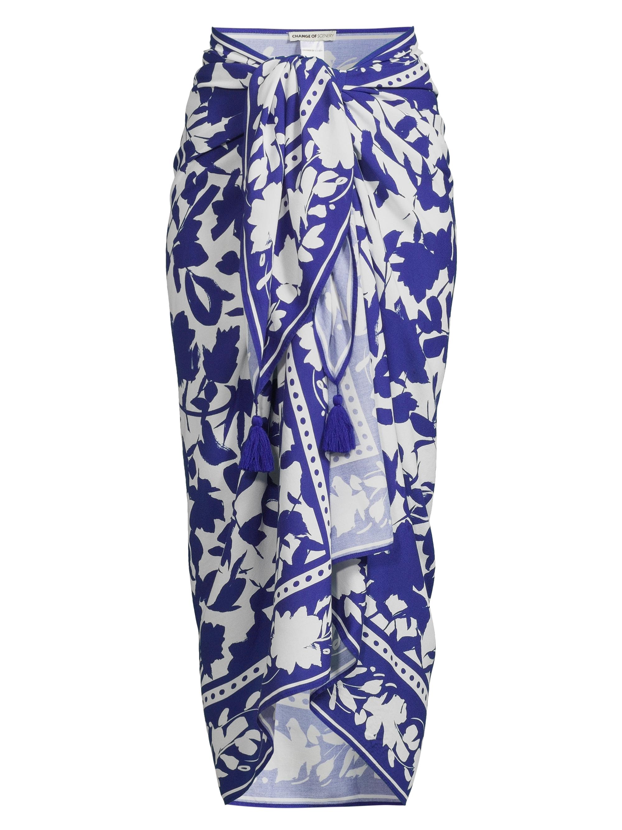 Change of Scenery Women's Melanie Tie-Front Sarong - Moraea Garden