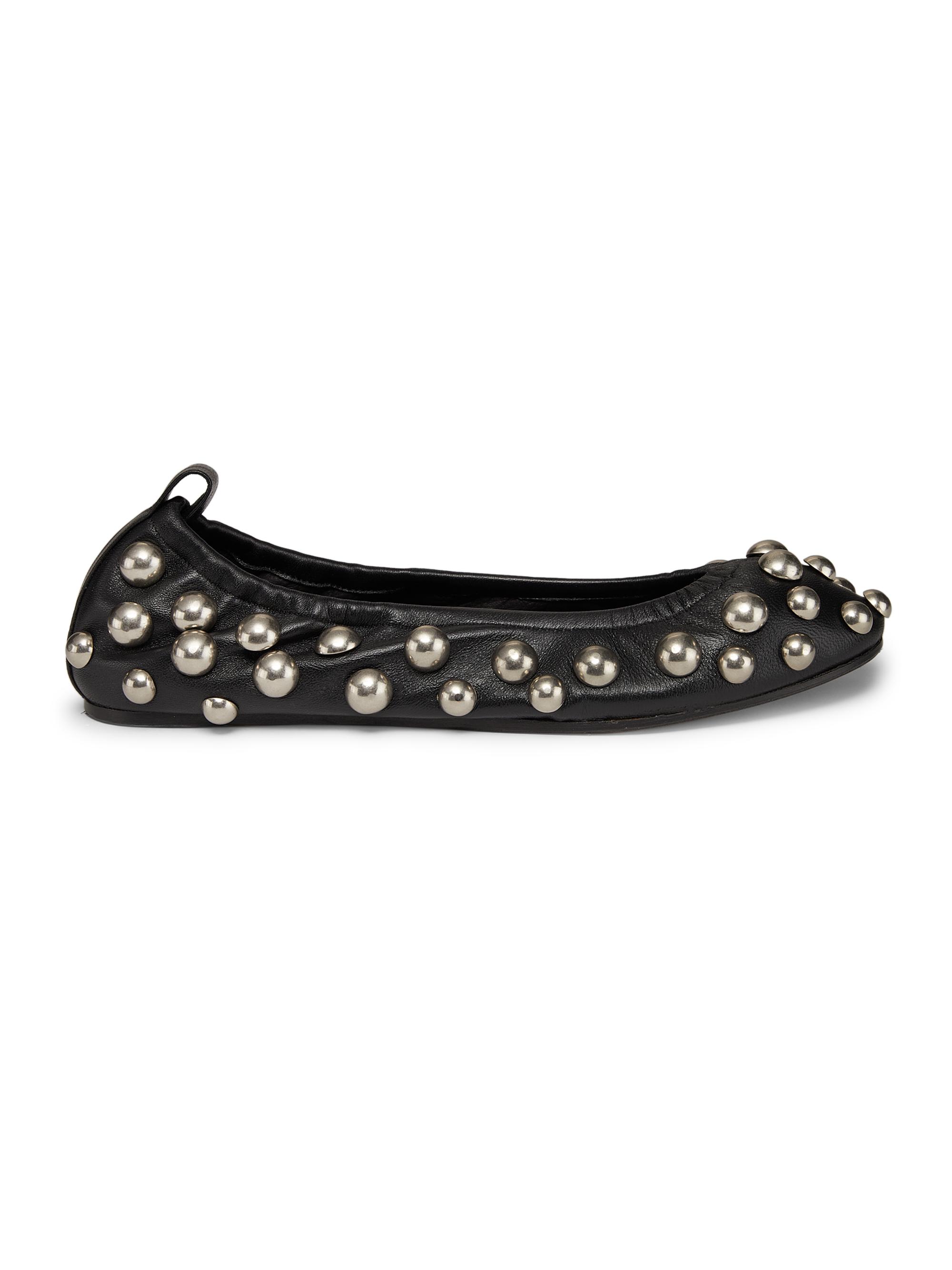 Isabel Marant Women's Belna Leather Ballet Flats - Black