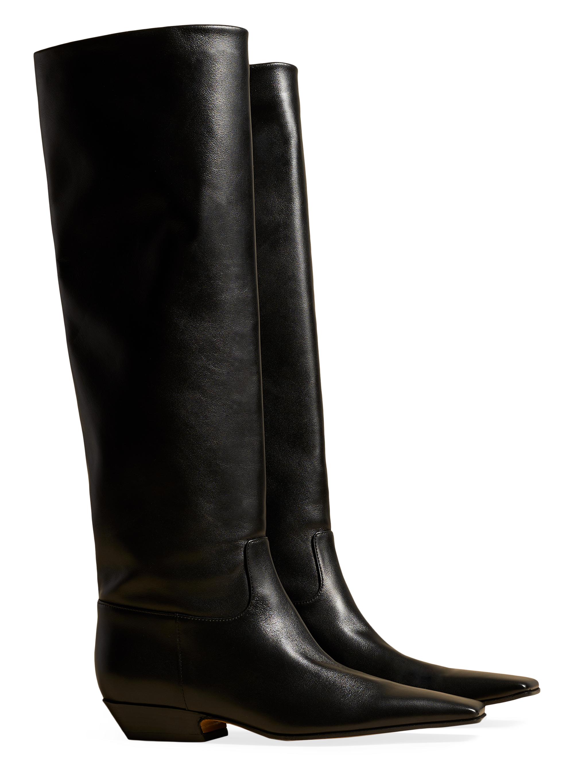 Khaite Marfa 25MM Leather Knee-High Boots | Saks Fifth Avenue