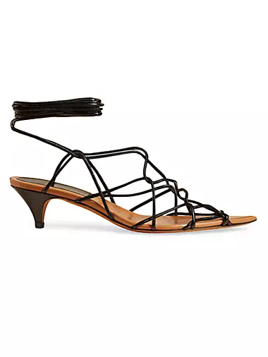 Arden 45MM Leather Strappy Sandals