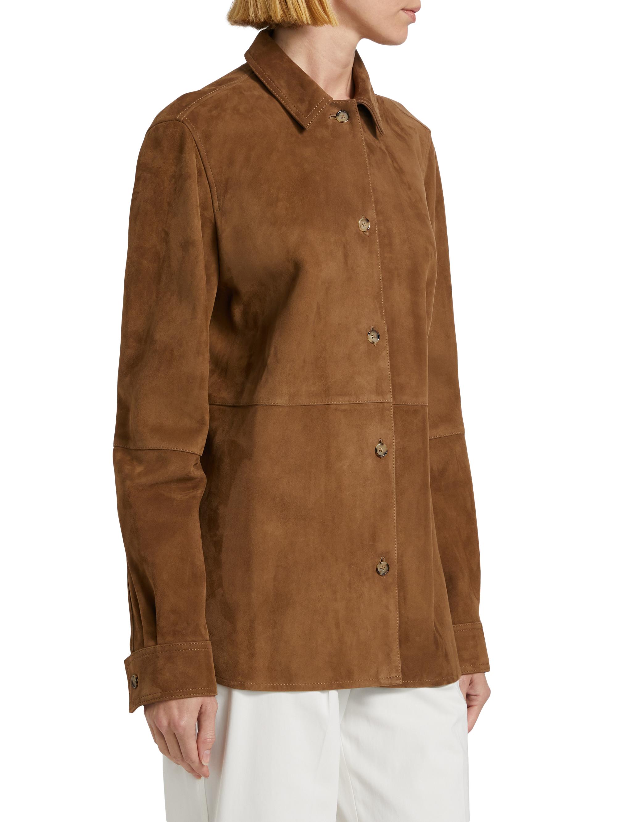 Toteme Soft Suede Shirt | Saks Fifth Avenue