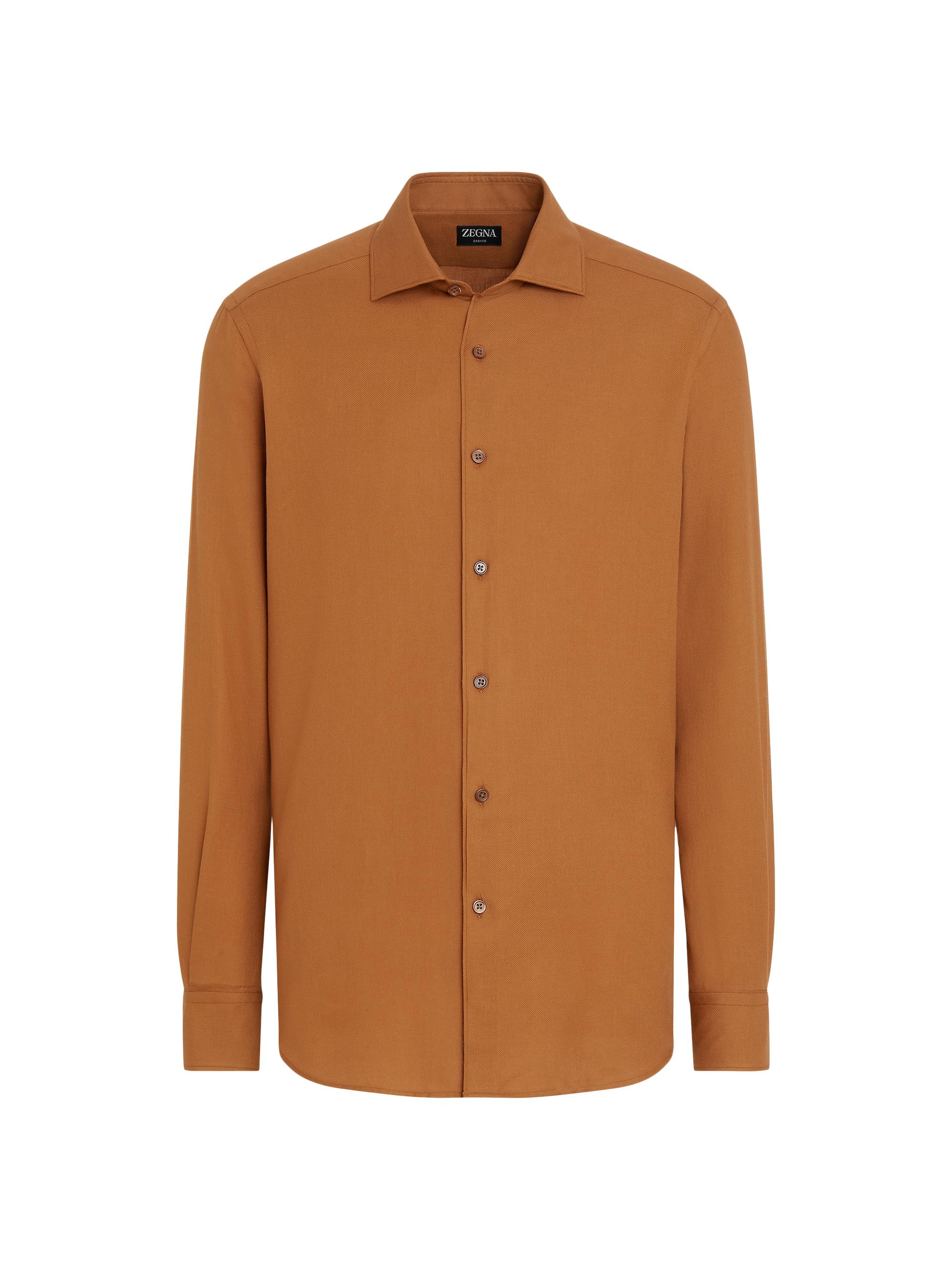 ZEGNA Men's Cashco Shirt - Foliage