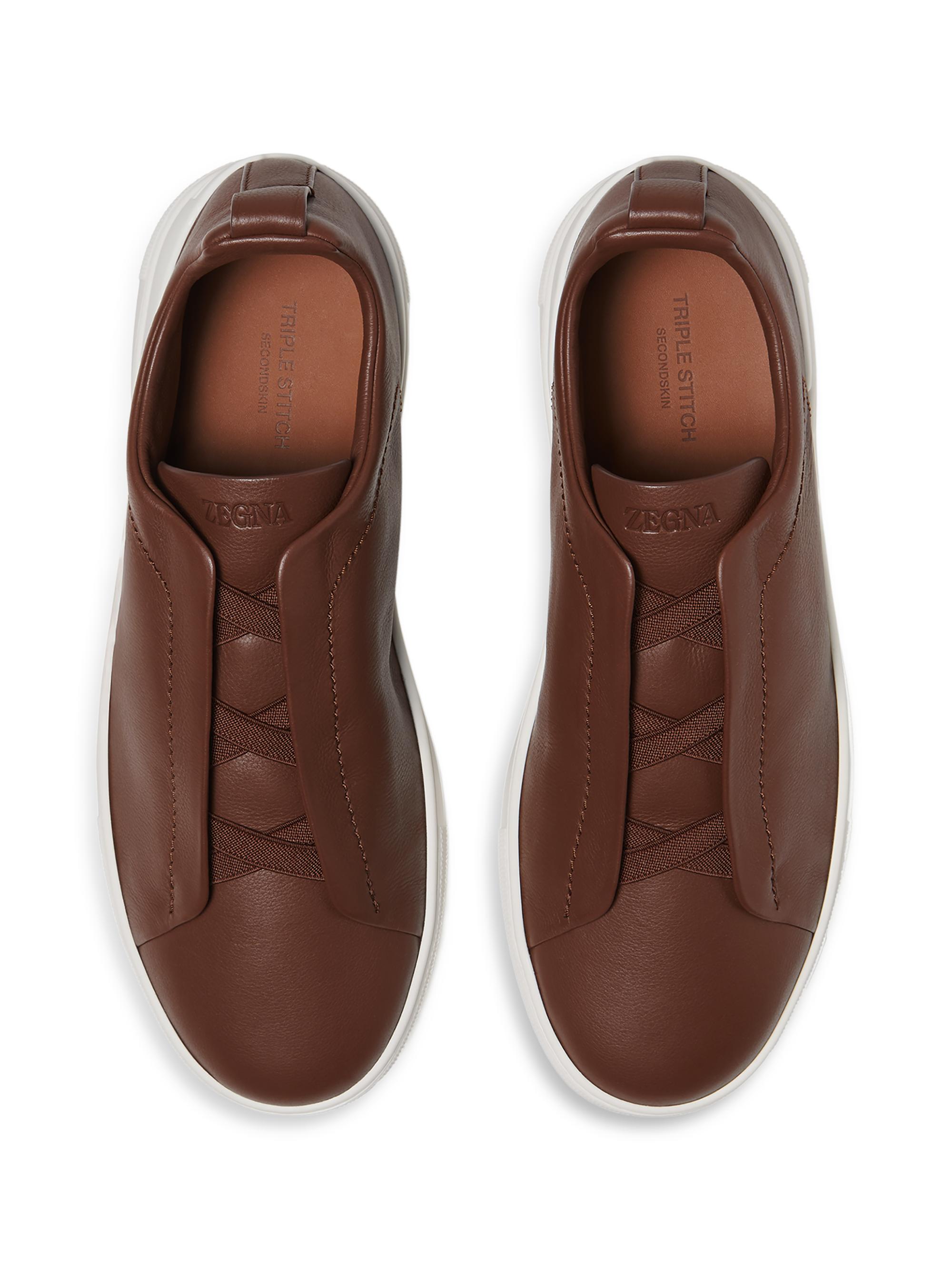 ZEGNA Secondskin Triple Stitch Sneakers | Saks Fifth Avenue