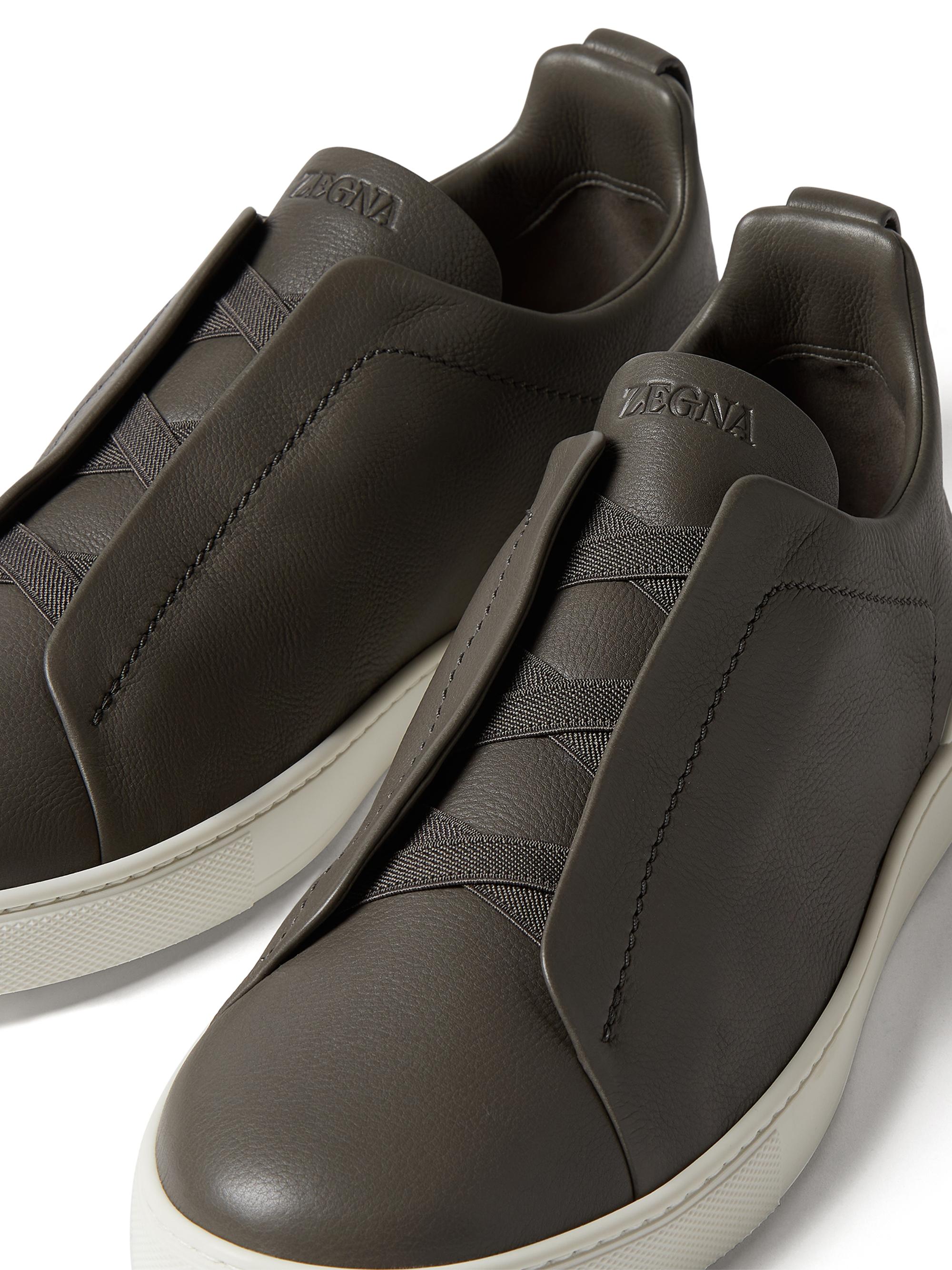 ZEGNA Secondskin Triple Stitch Sneakers | Saks Fifth Avenue