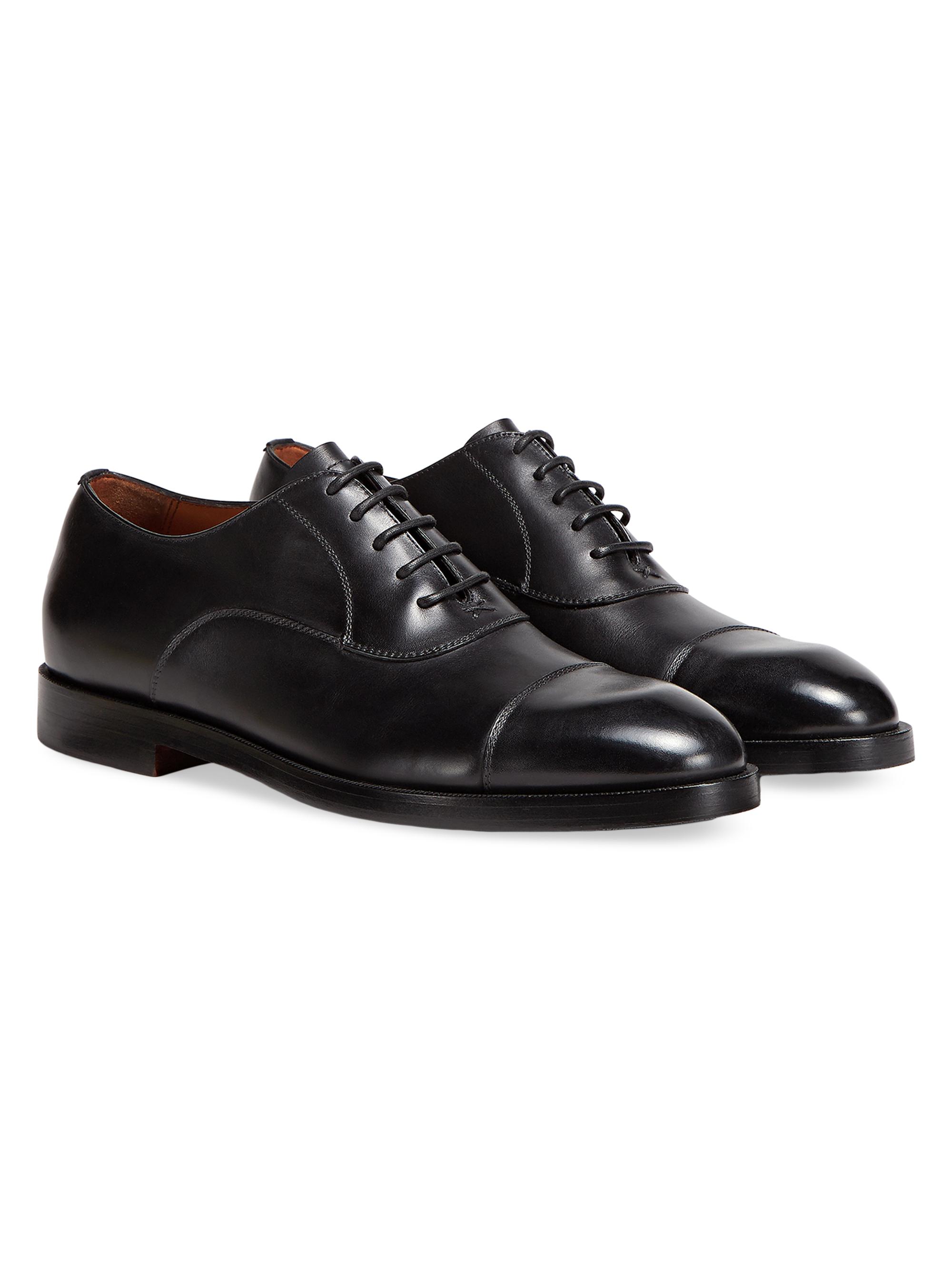 ZEGNA Leather Torino Oxford Shoes | Saks Fifth Avenue