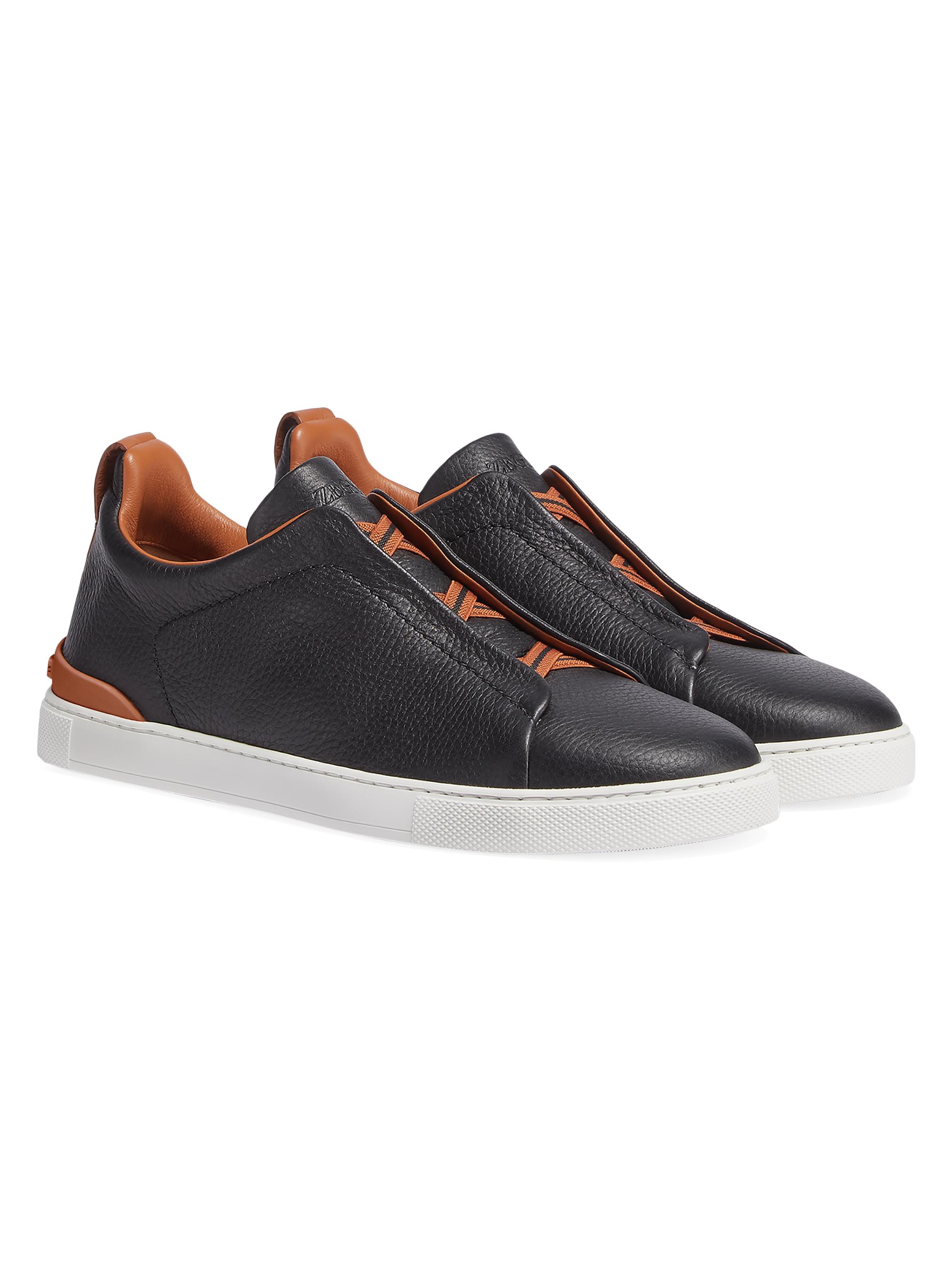 ZEGNA セカンドスキンスニーカー Dark Brown Triple Stitch™ SECONDSKIN Sneakers FW25 30275409 | Zegna US