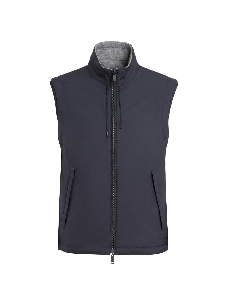 ZEGNA Technical Fabric Reversible Brezza Vest | Saks Fifth