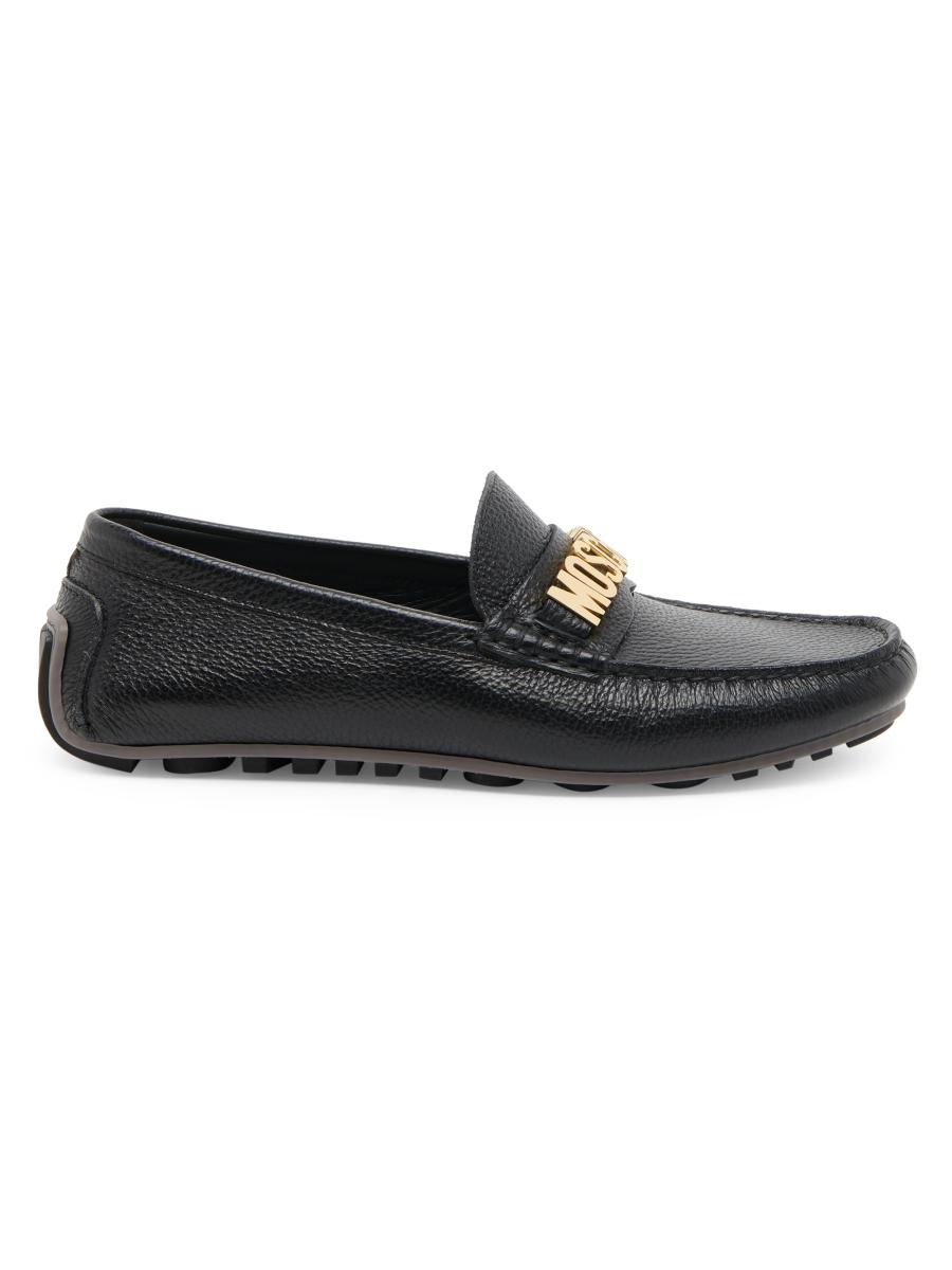 Moschino Leather Driving Loafers | Saks Fifth Avenue