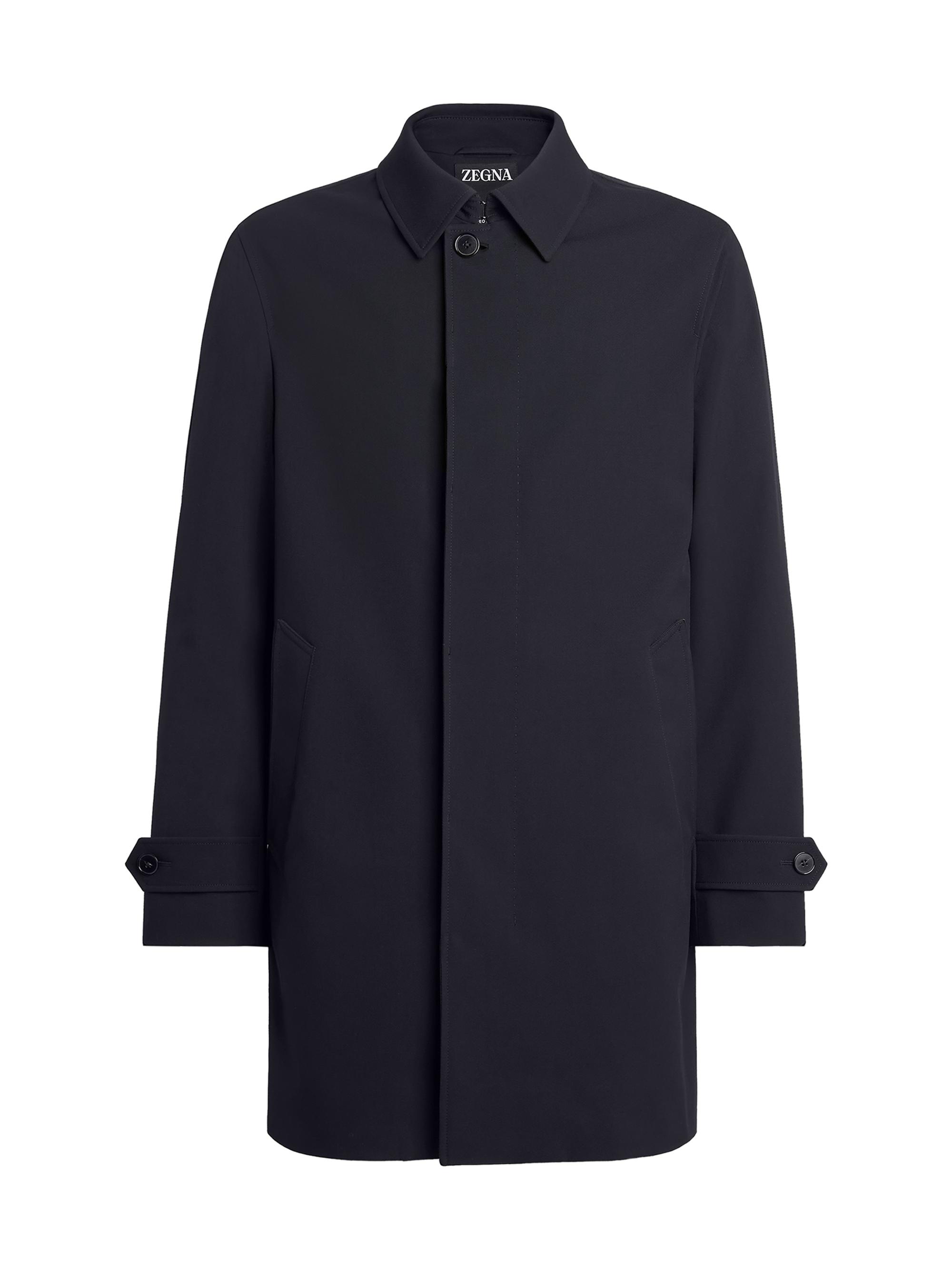 ZEGNA Men's Trofeo Elements Trench Coat - Navy Blue