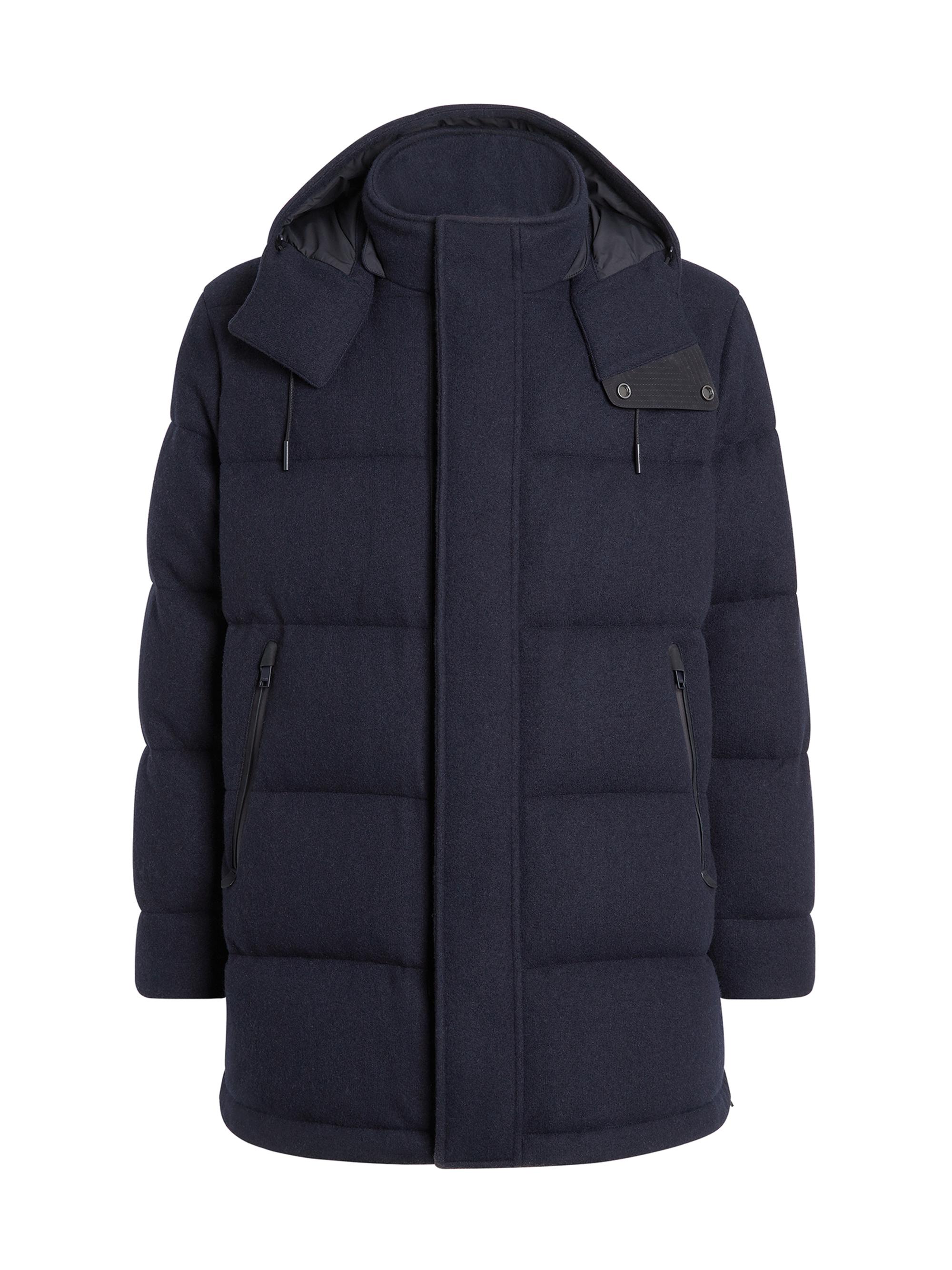 ZEGNA Men's Oasi Cashmere Ghiaccio Parka Jacket - Navy Blue