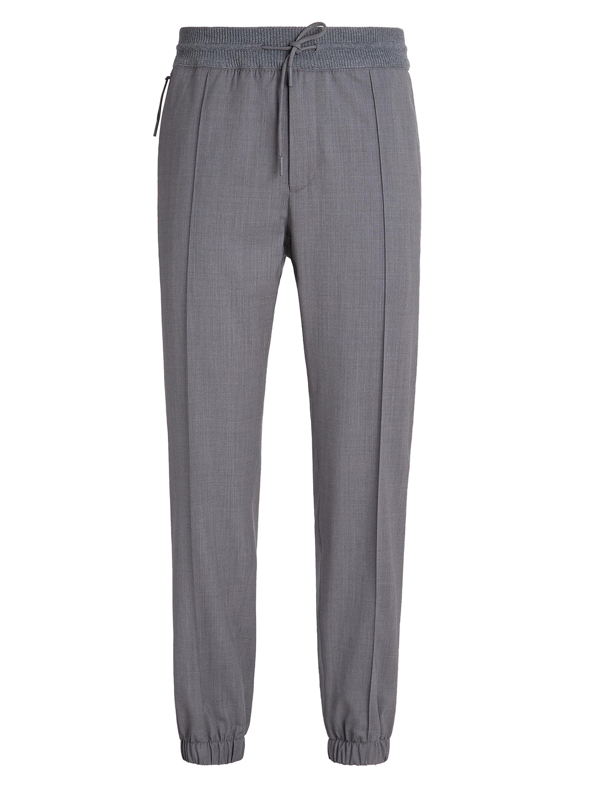 ZEGNA Men's High Performance Wool Joggers - Grey Melange
