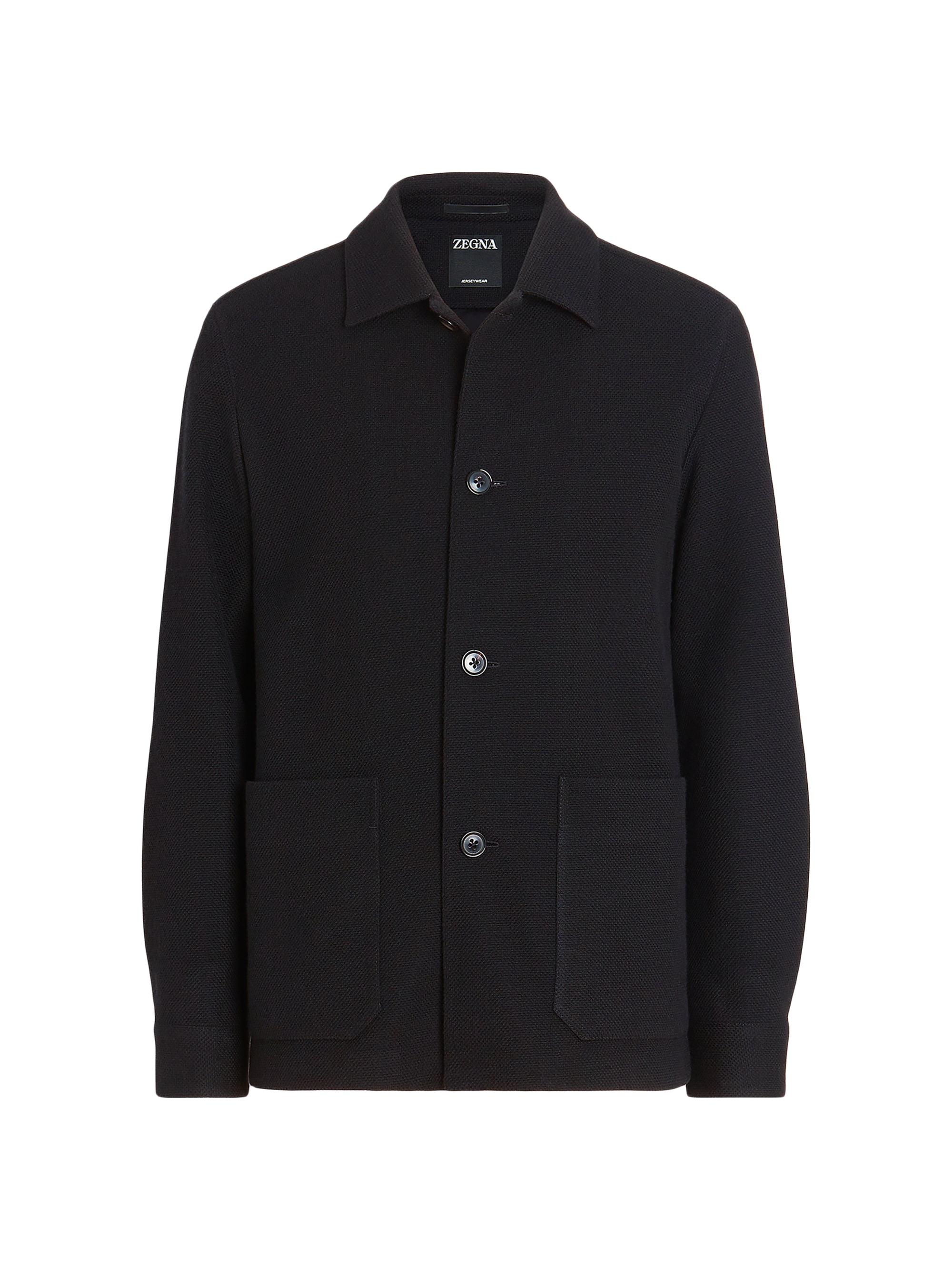 ZEGNA Men's Jerseywear Cashmere Blend Alpe Chore Jacket - Black