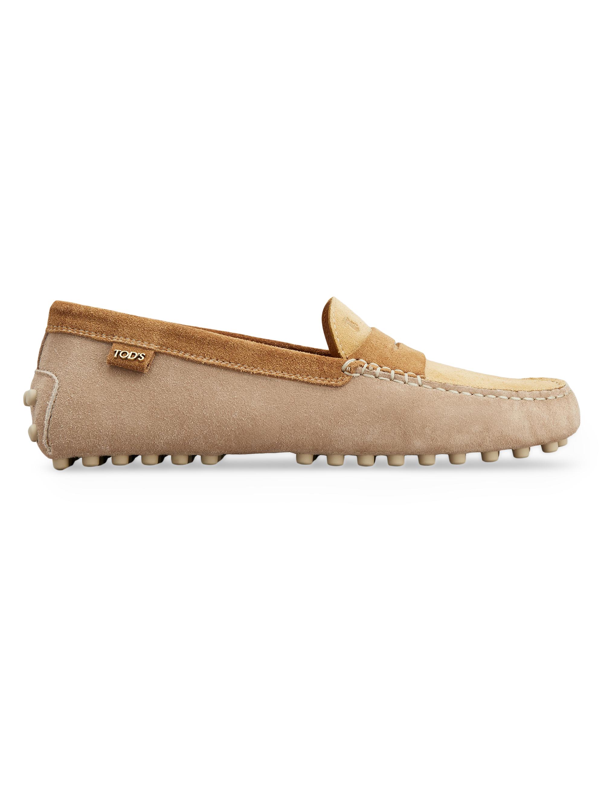 Tod's Women's Gommino Logo-Detailed Loafers - Tan