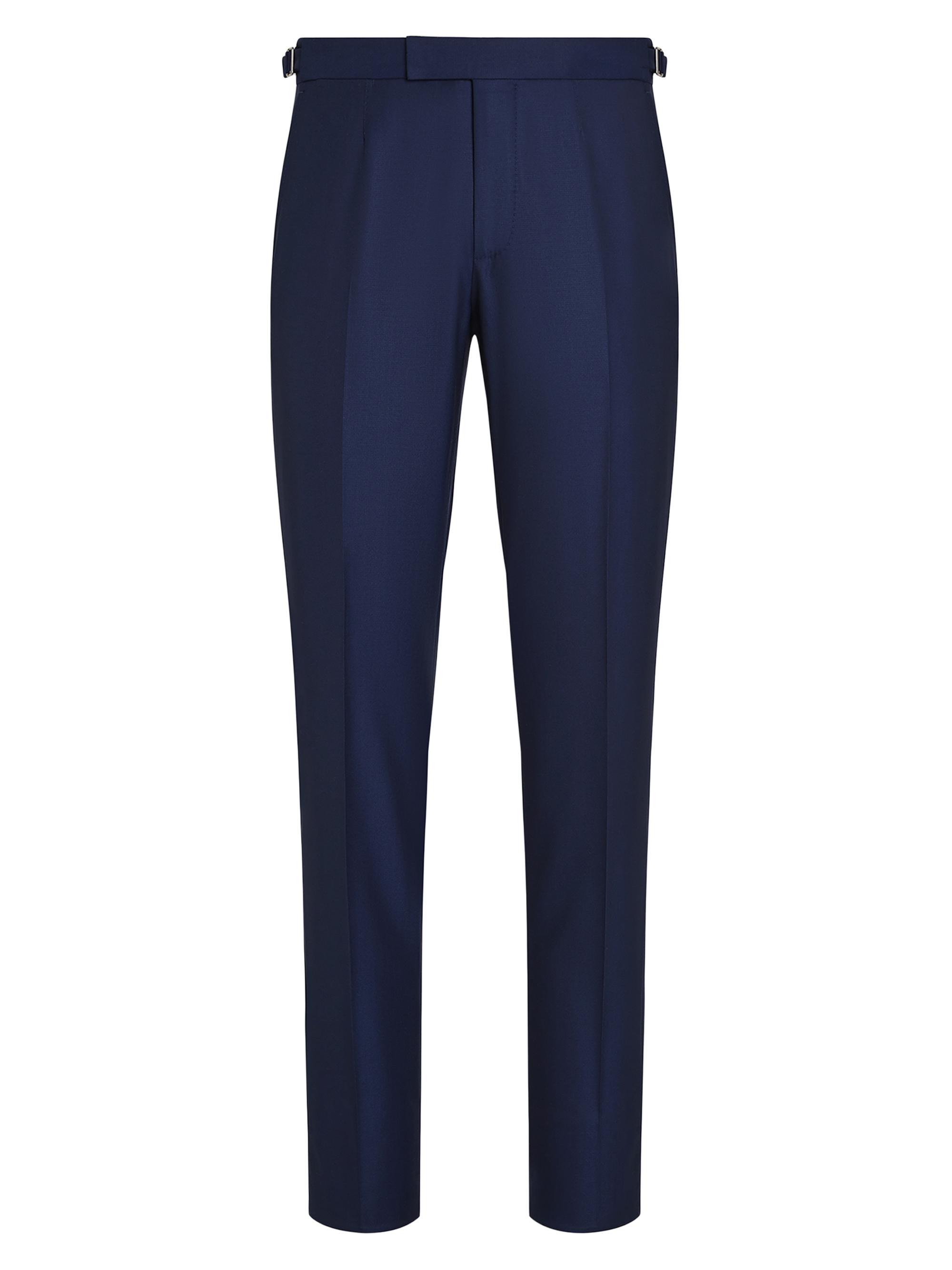 ZEGNA Men's 15Milmil15 Wool Pants - Dark Blue